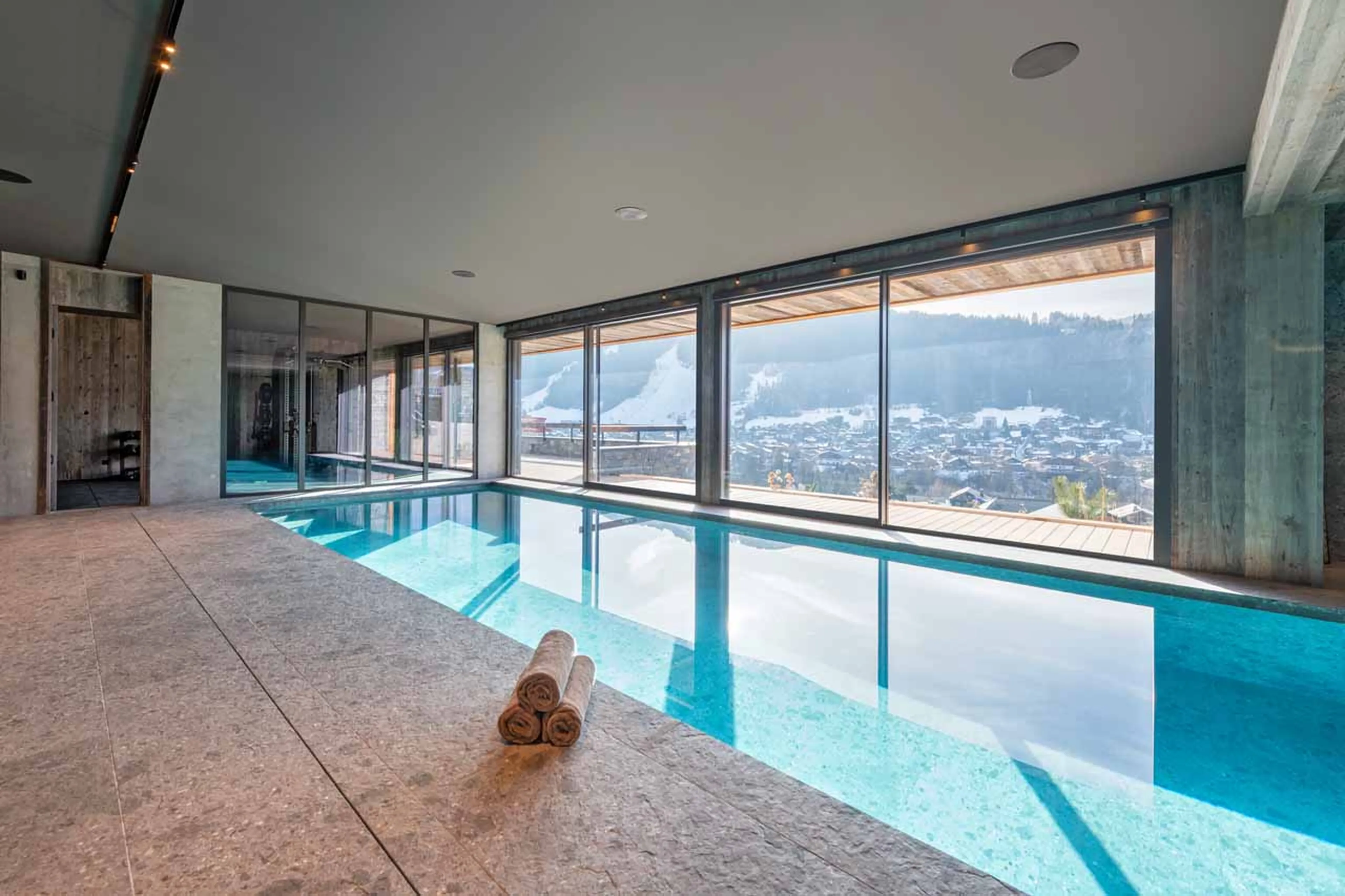 Pool at Chalet Bisou in Morzine