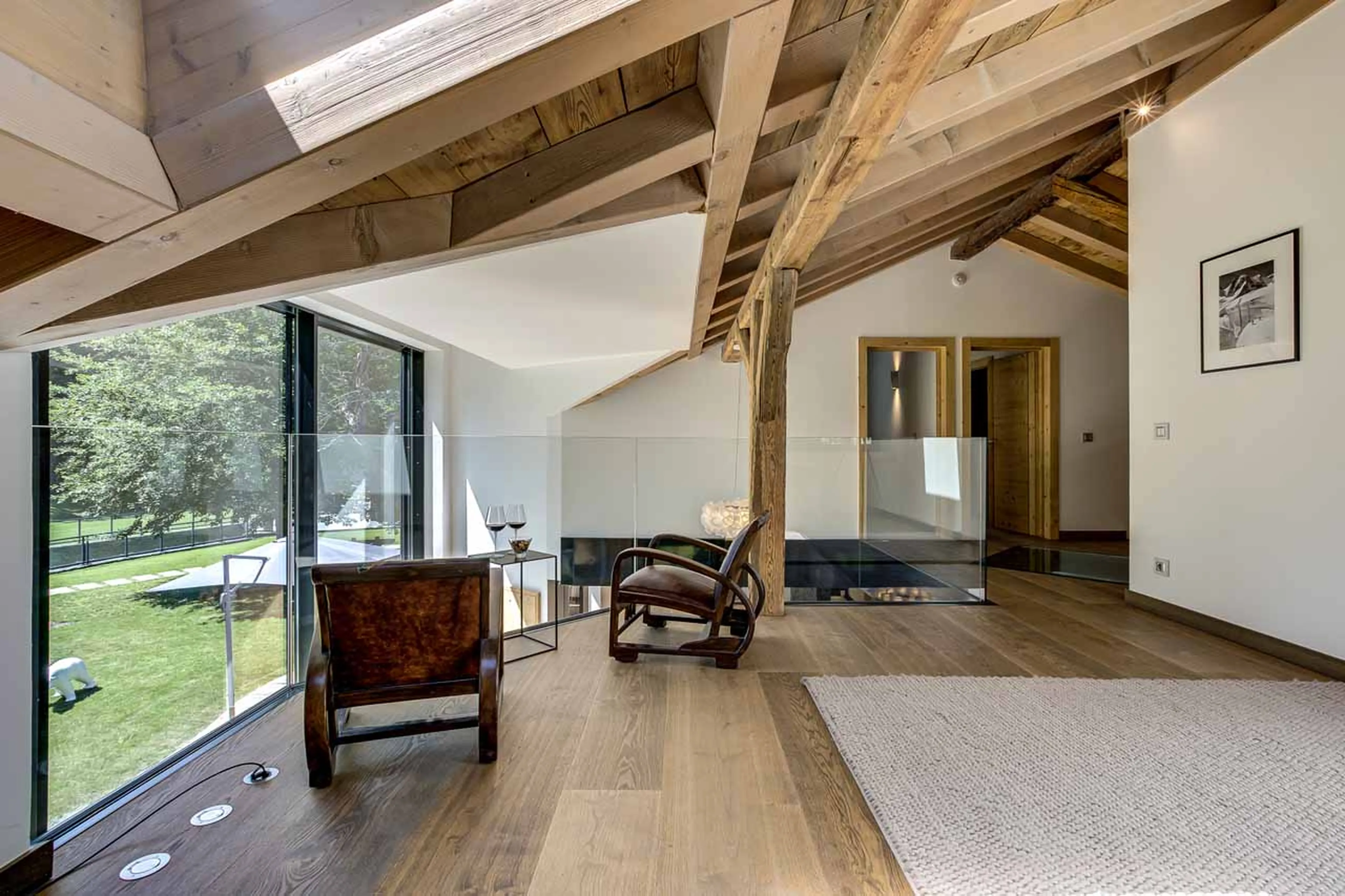 Office area at Chalet Black Diamond in Chamonix