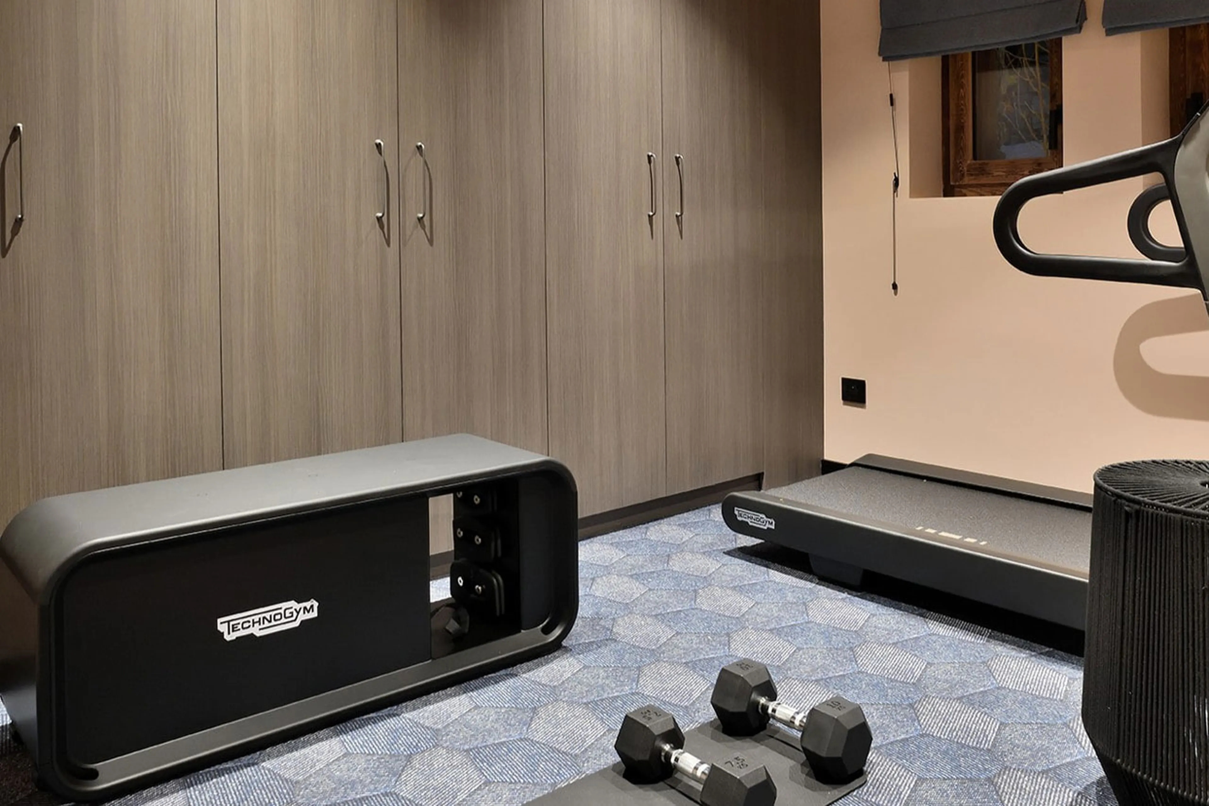 Gym at Chalet Black Peak in Meribel