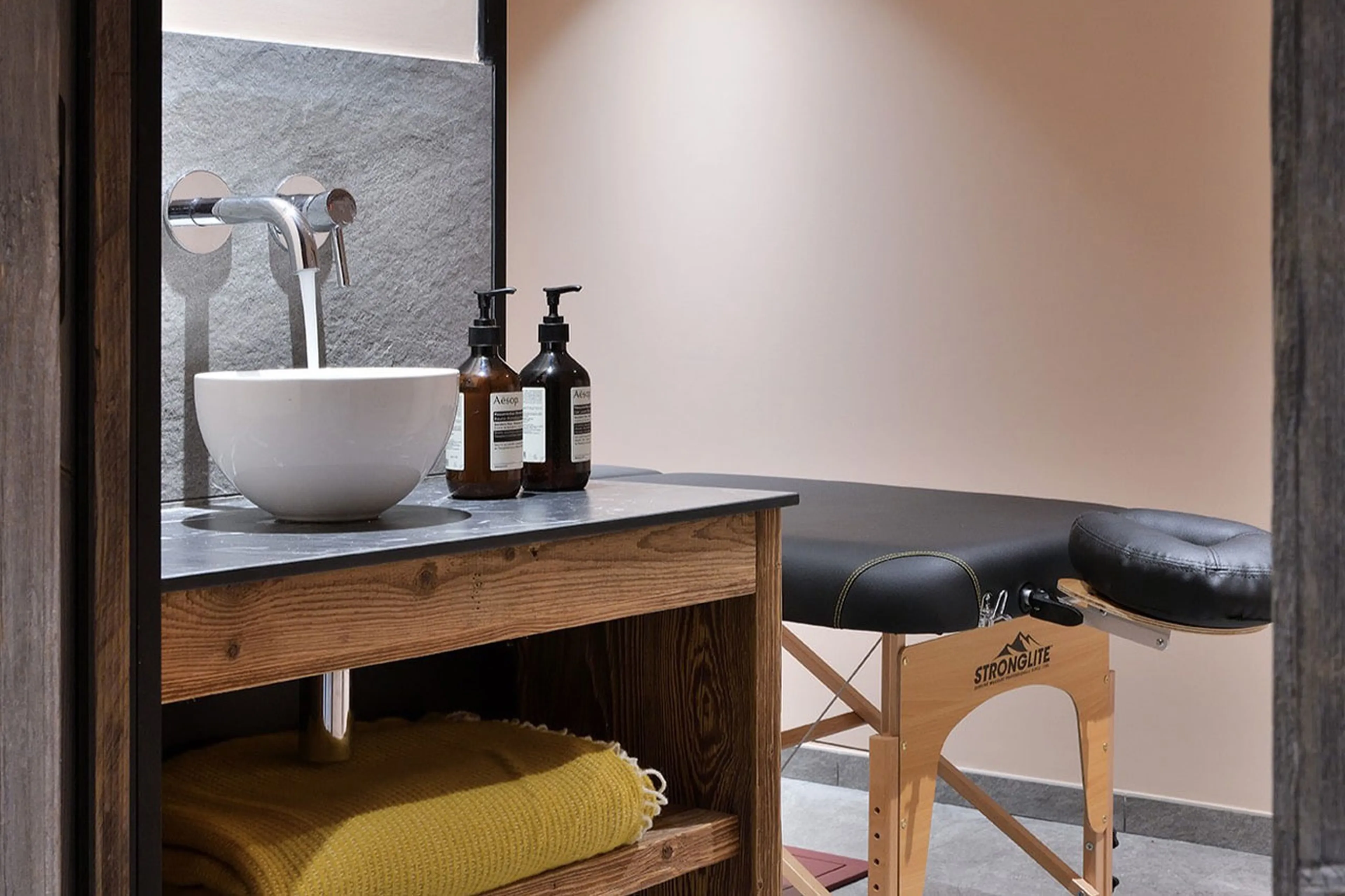 Massage room at Chalet Black Peak in Meribel