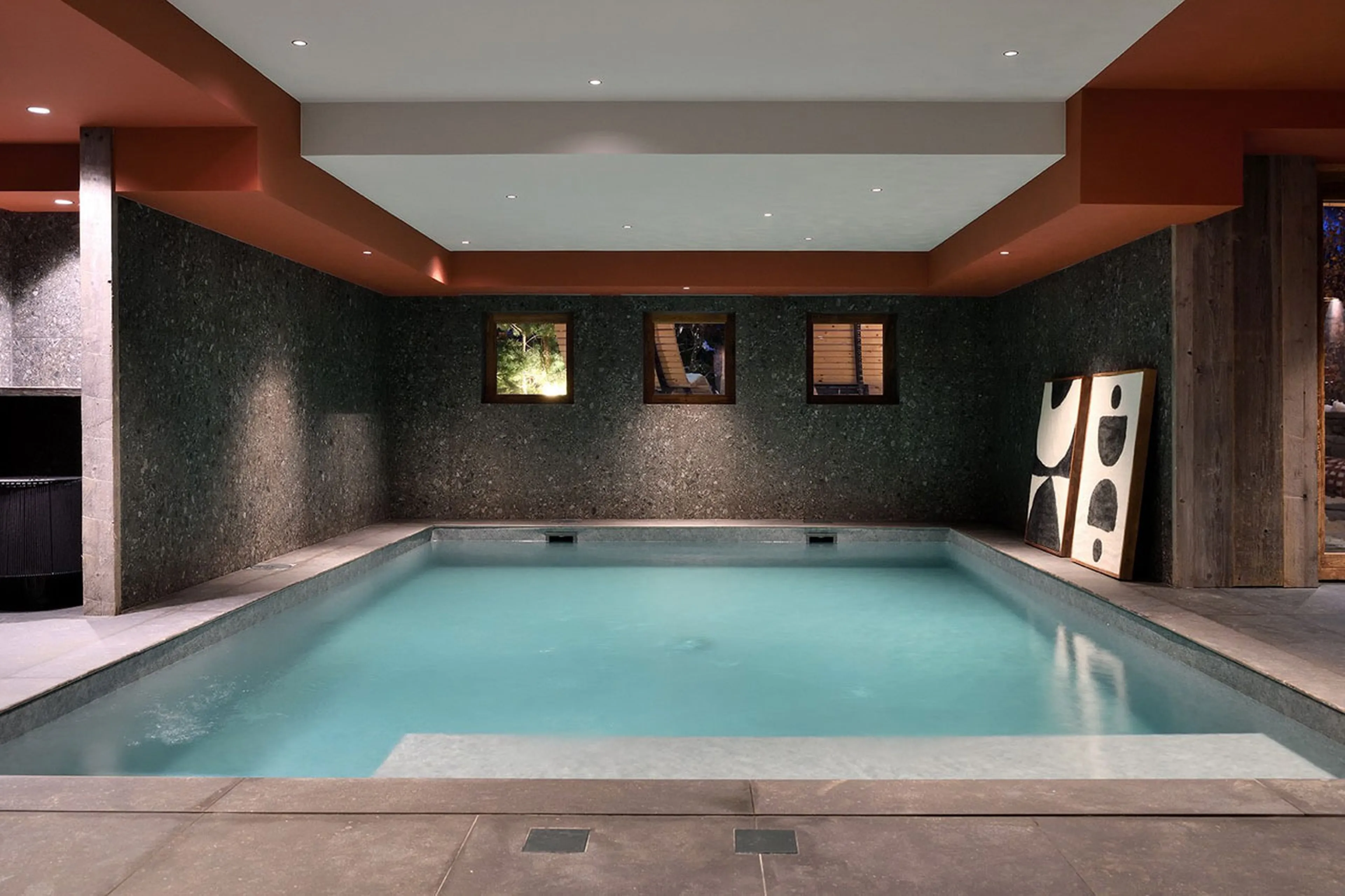 Pool at Chalet Black Peak in Meribel