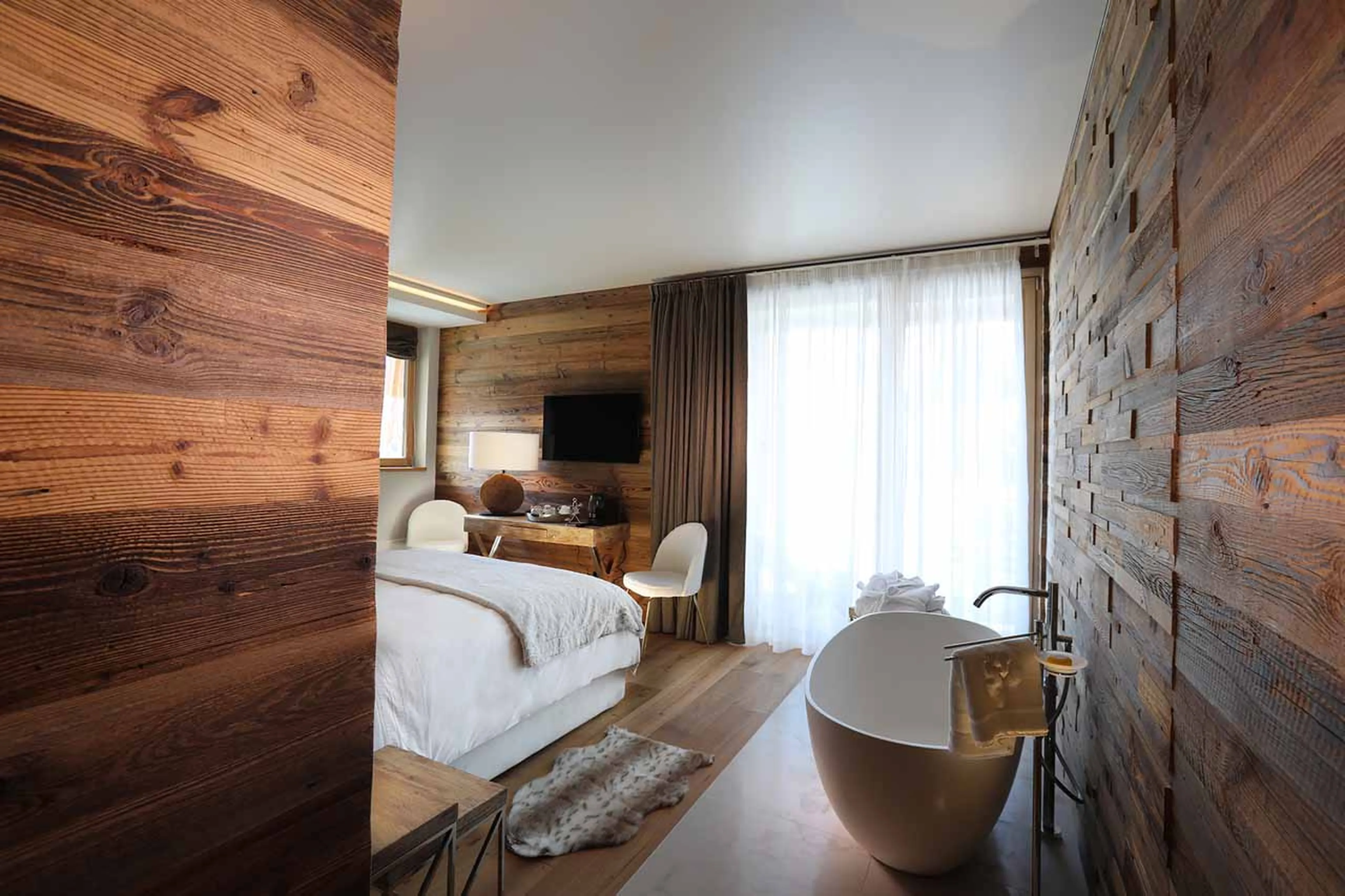 Bedroom two balcony at Chalet Blanc in Cervinia