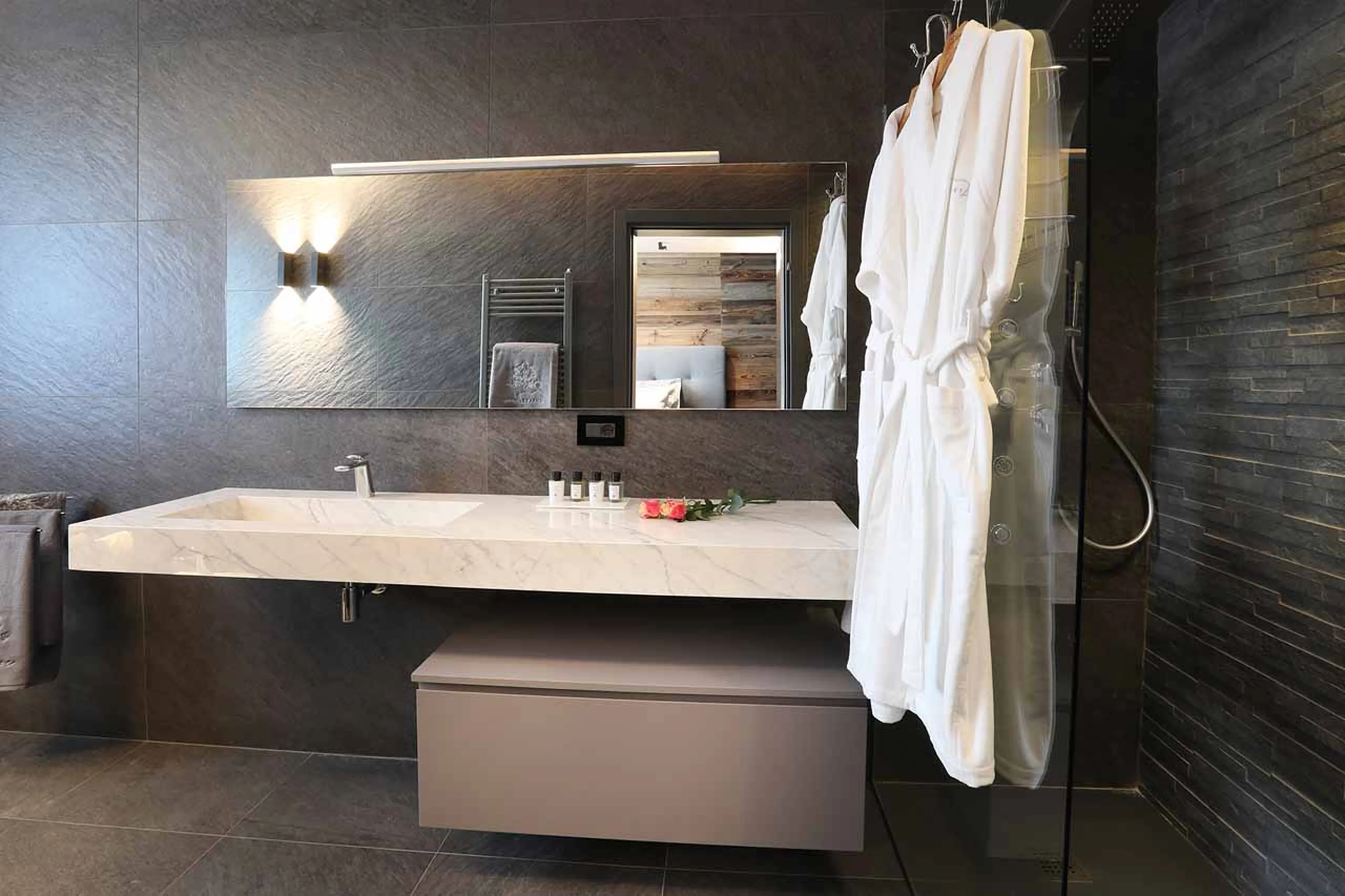 Bathroom three at Chalet Blanc in Cervinia