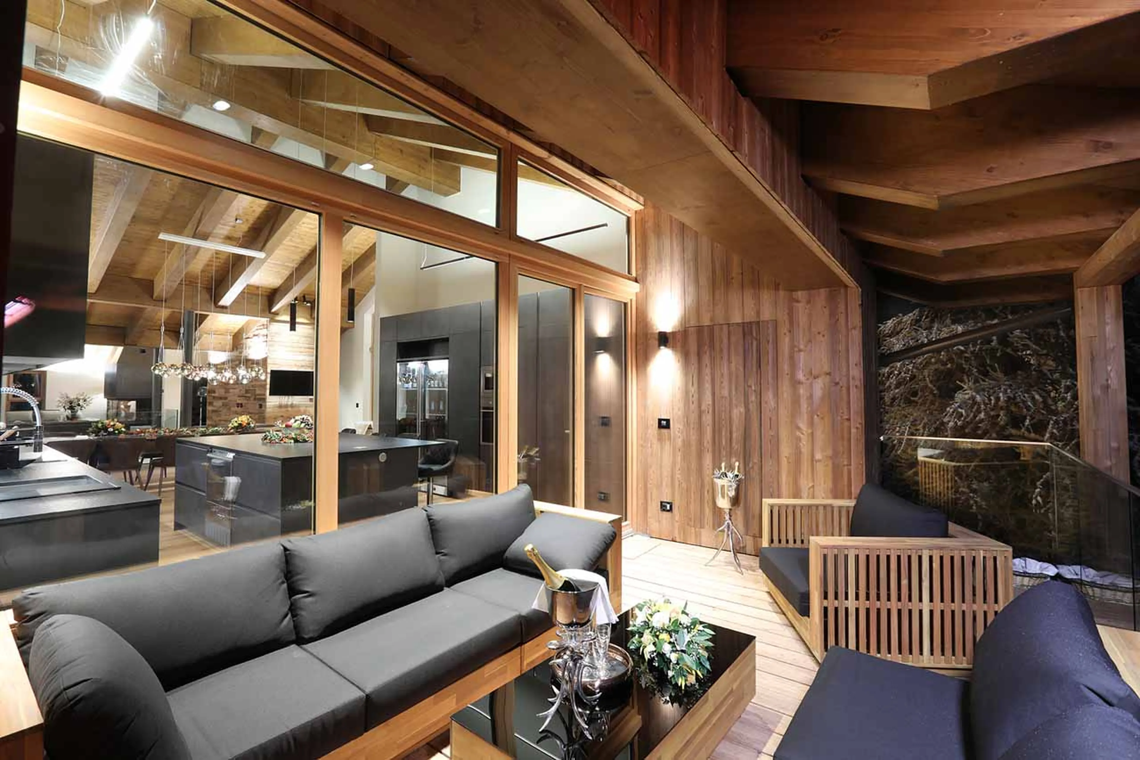 Loggia at Chalet Blanc in Cervinia