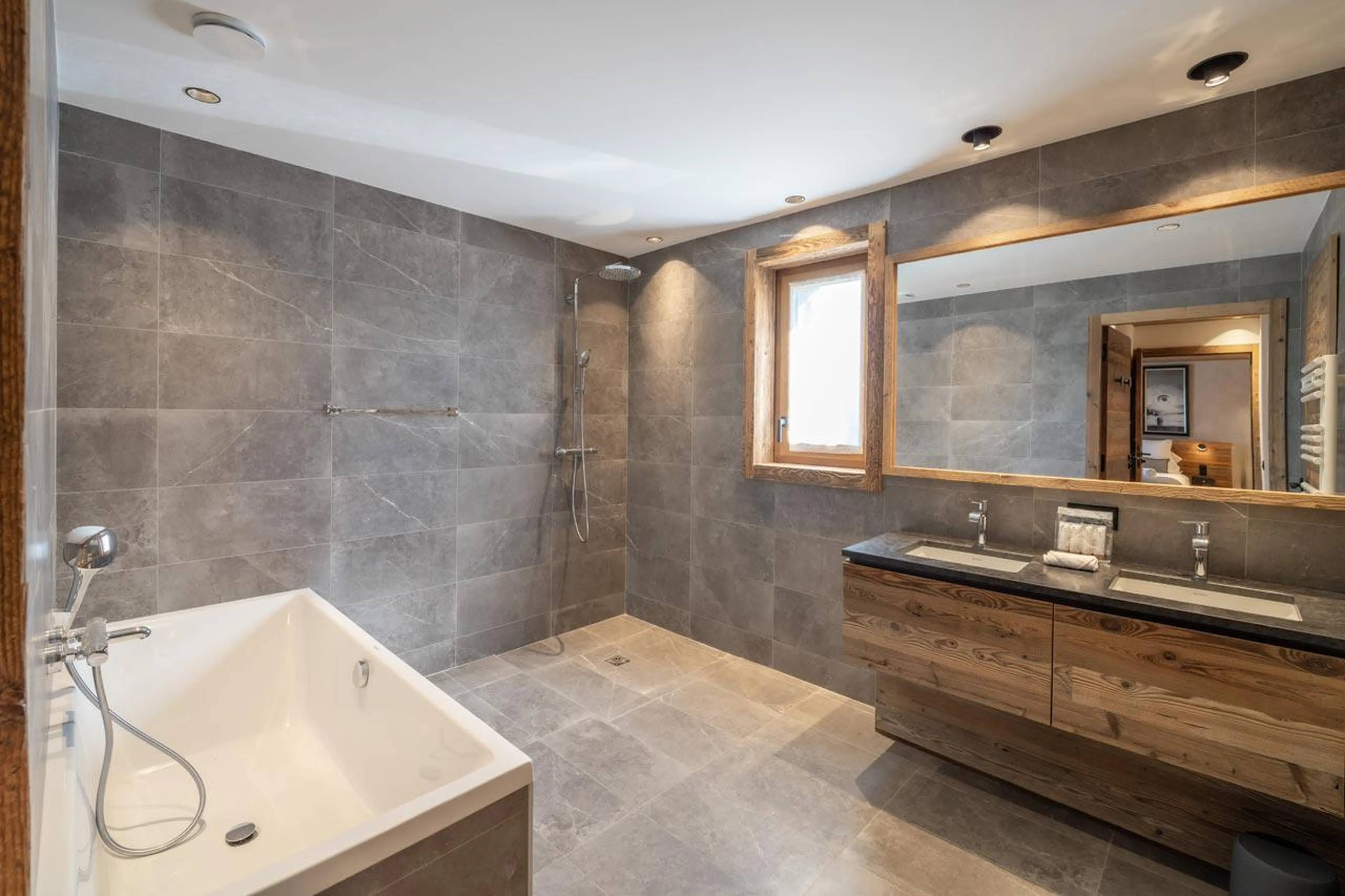Bathroom one at Chalet Bois de l'Abbaye in Courchevel Le Praz