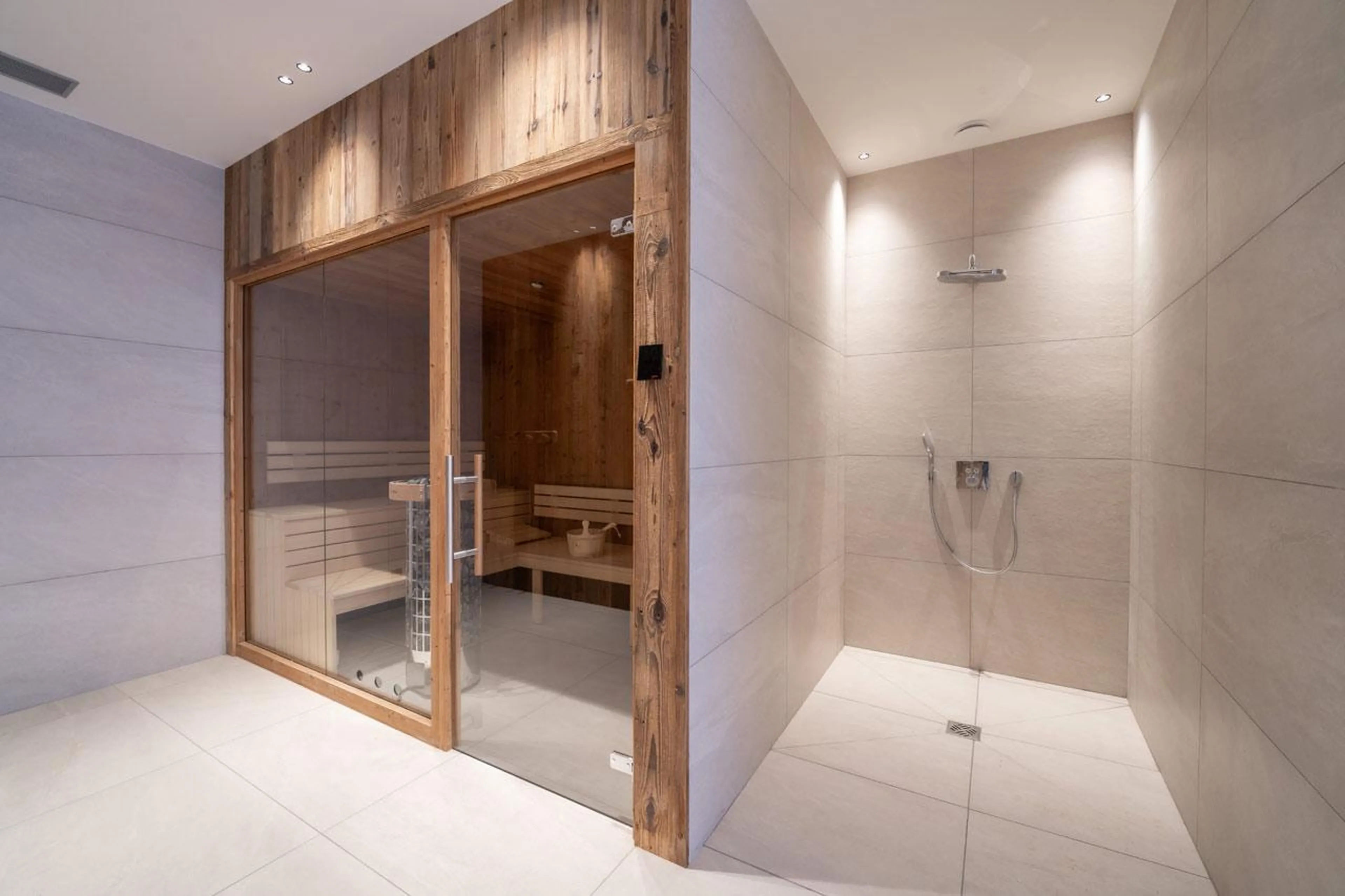 Sauna at Chalet Bois de l'Abbaye in Courchevel Le Praz