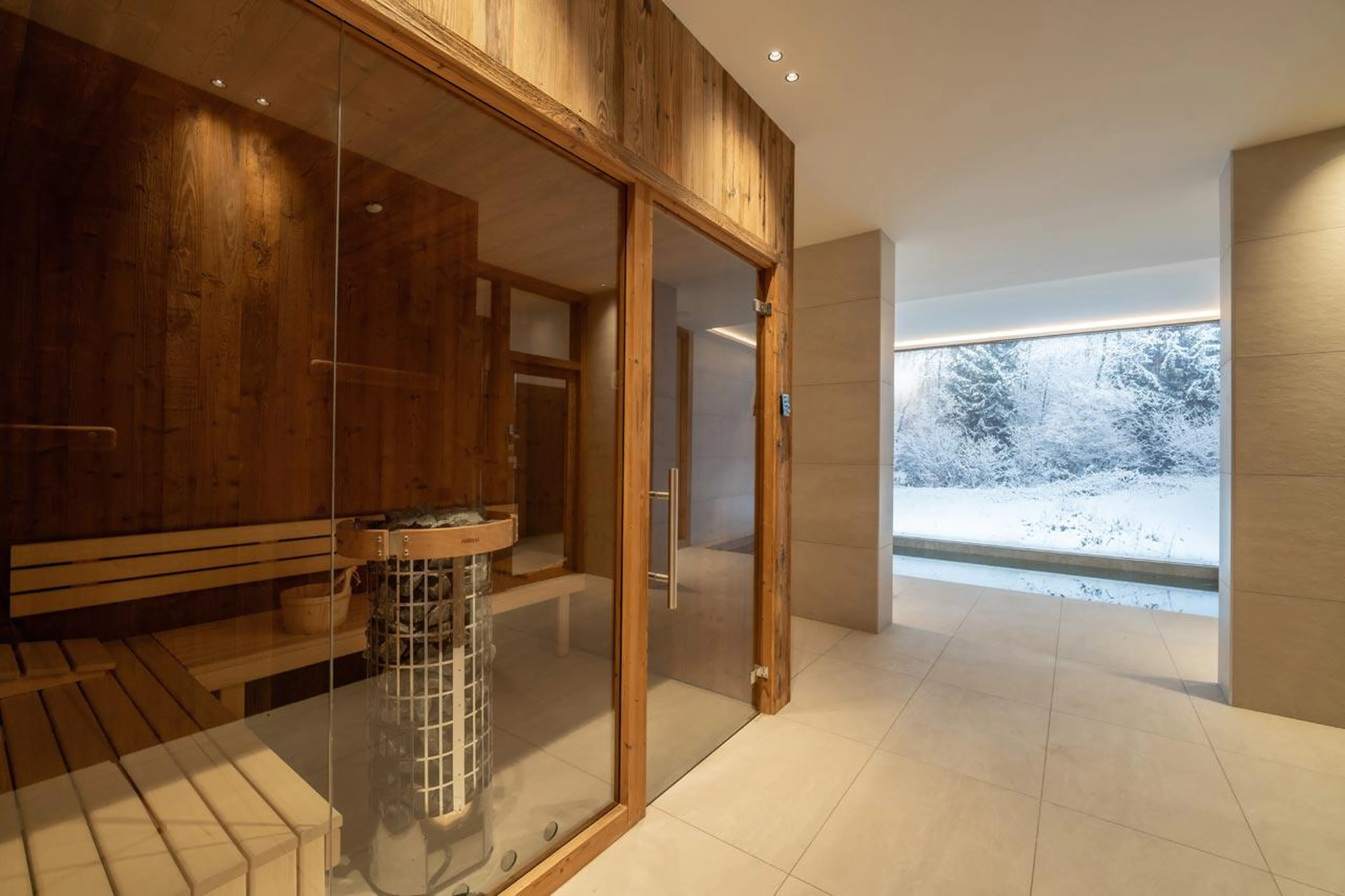 Sauna at Chalet Bois de l'Abbaye in Courchevel Le Praz