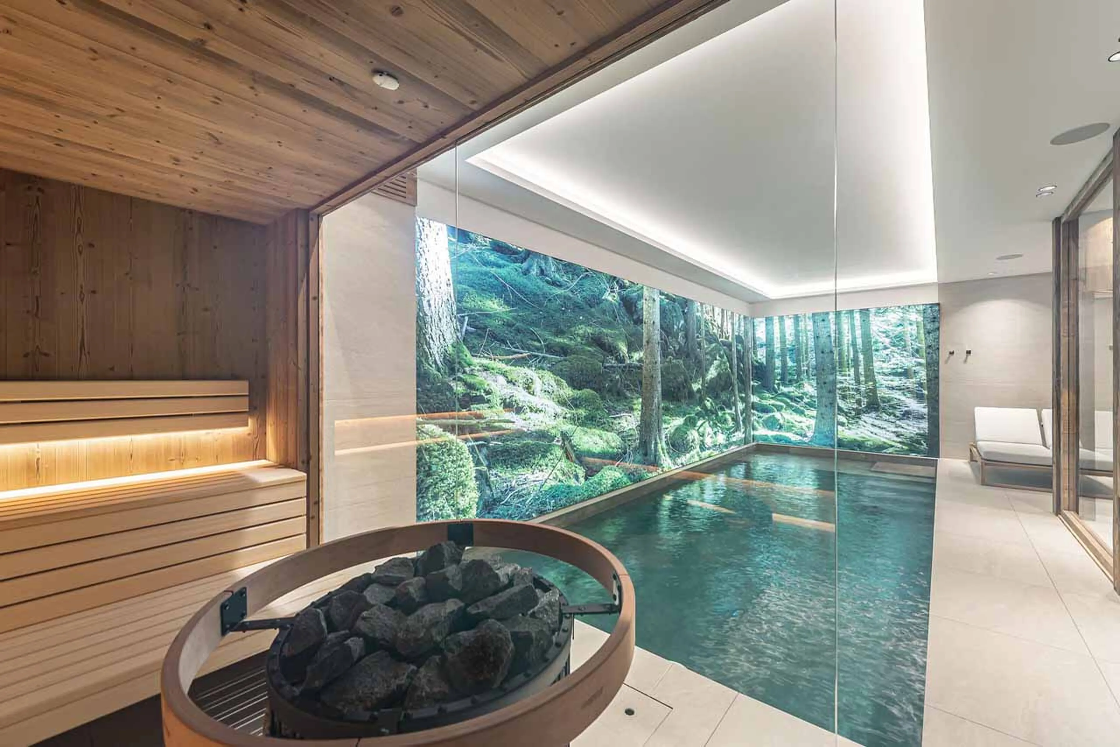 Pool & sauna at Chalet Bois du Ban in Courchevel Le Praz