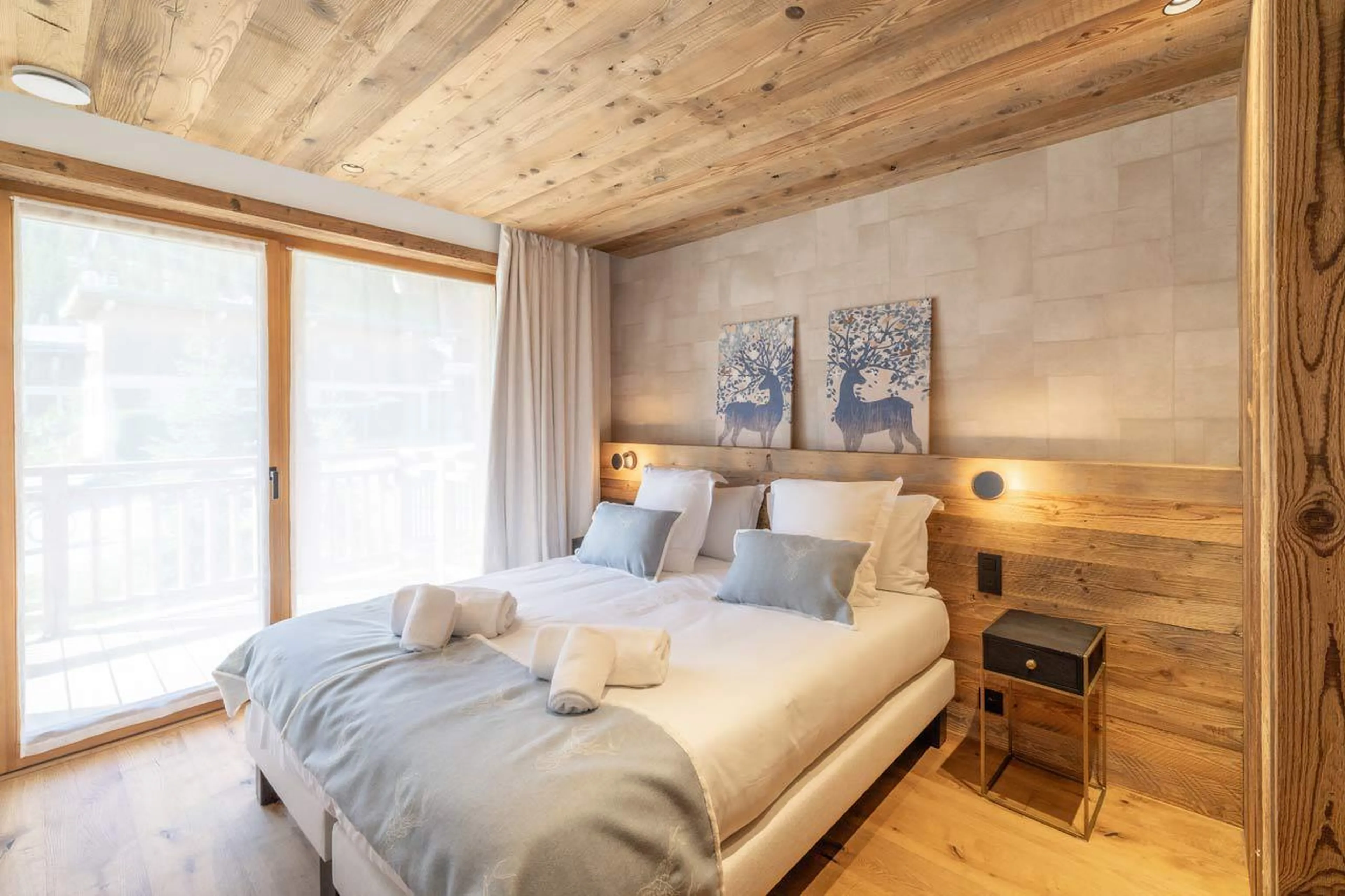 Bedroom two at Chalet Bois du Fontanil in Courchevel Le Praz