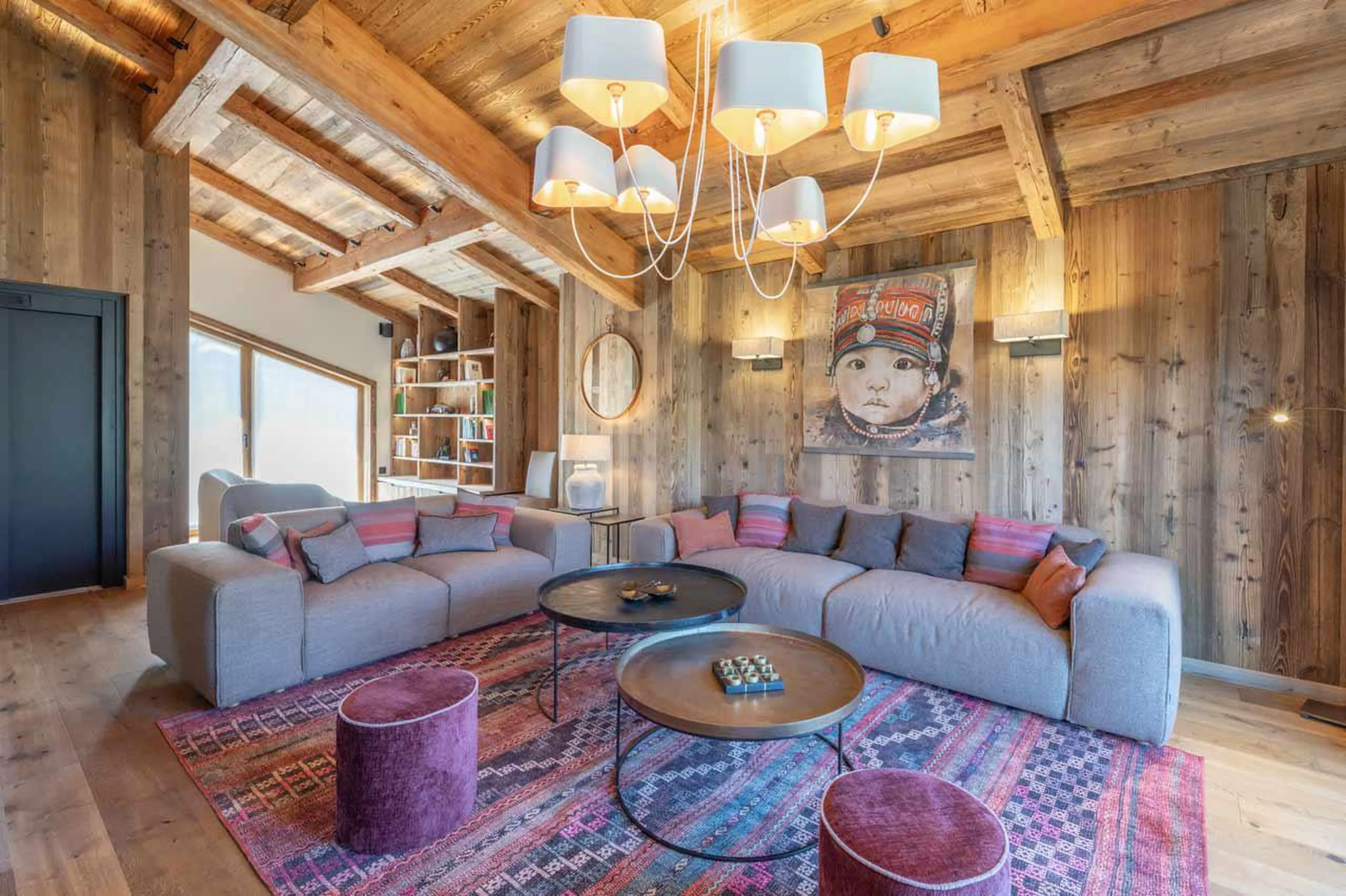 Sofas in Chalet Bois du Fontanil in Courchevel Le Praz