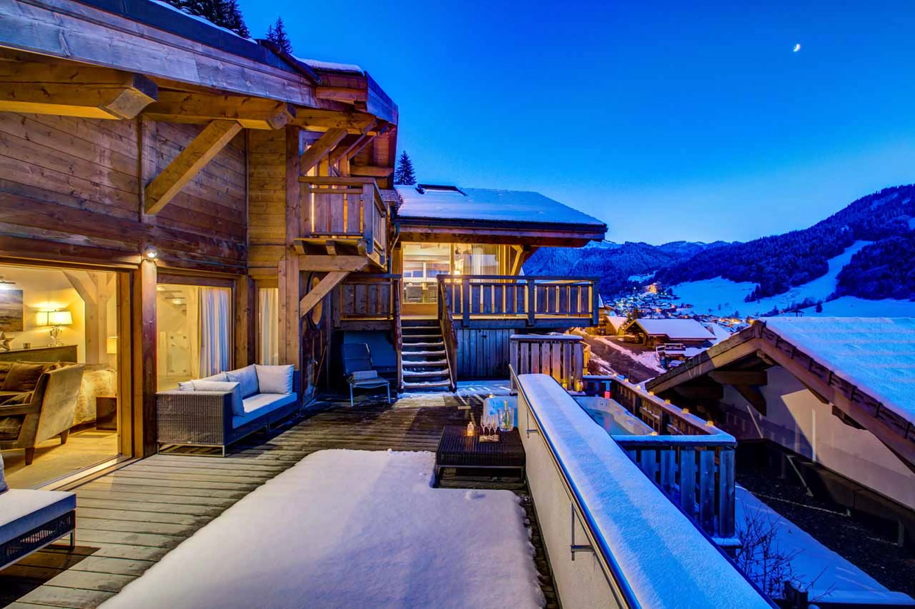 Exterior & terrace at Chalet Bouquetin in Morzine