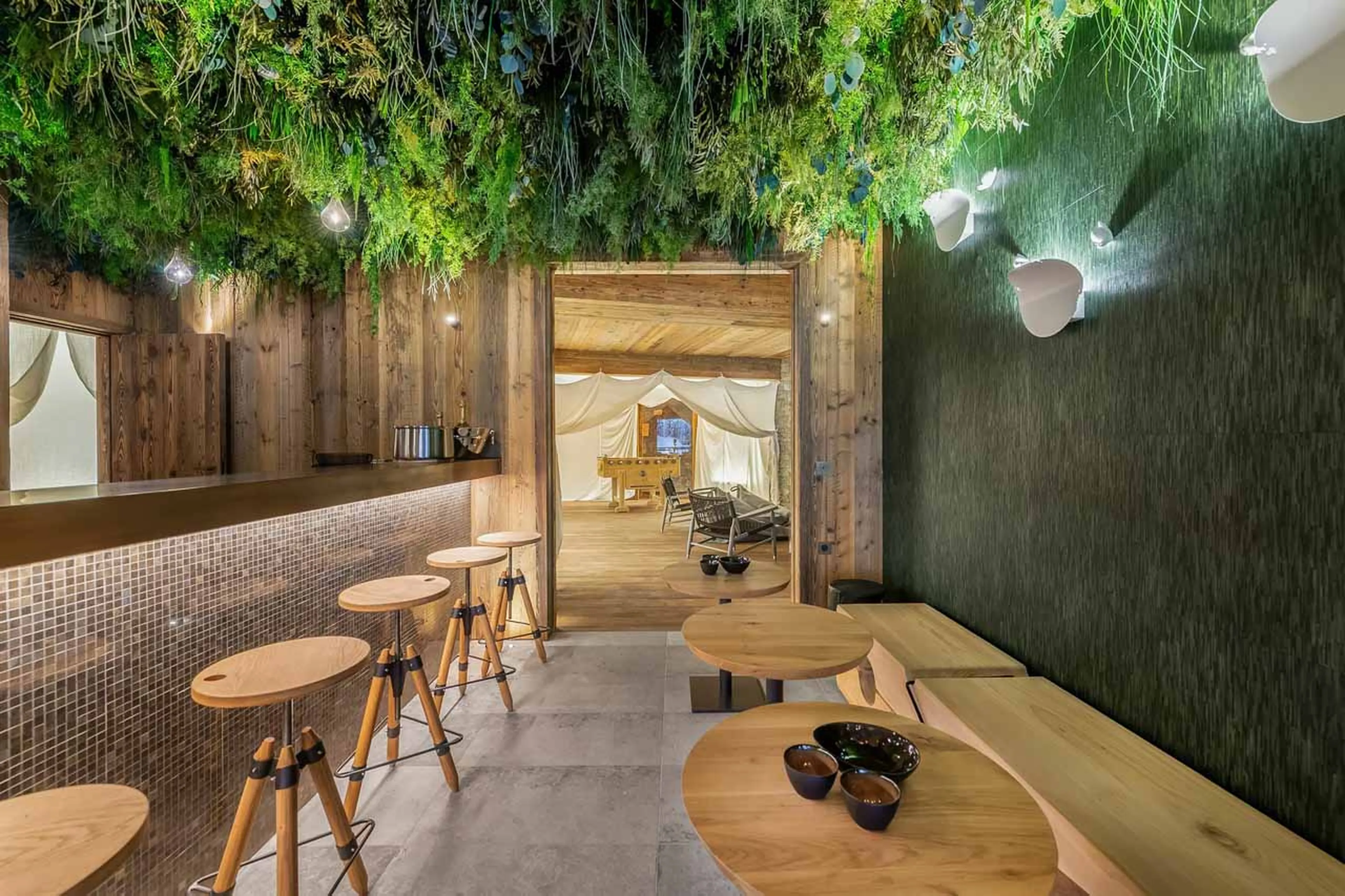 Bar area at Chalet Les Bruxellois in Courchevel 1850