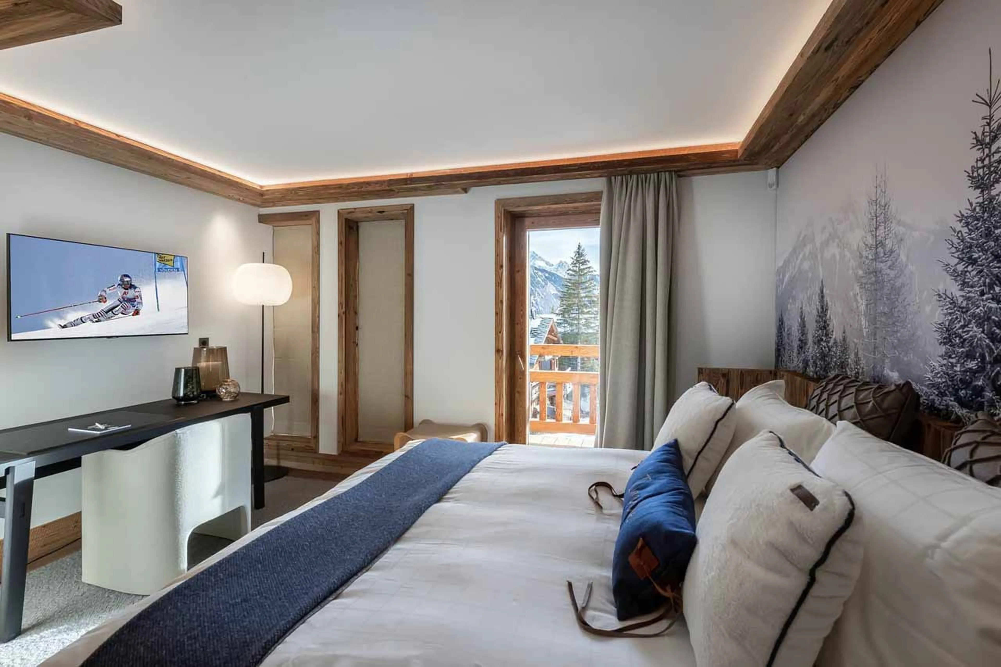 Bedroom three at Chalet Les Bruxellois in Courchevel 1850