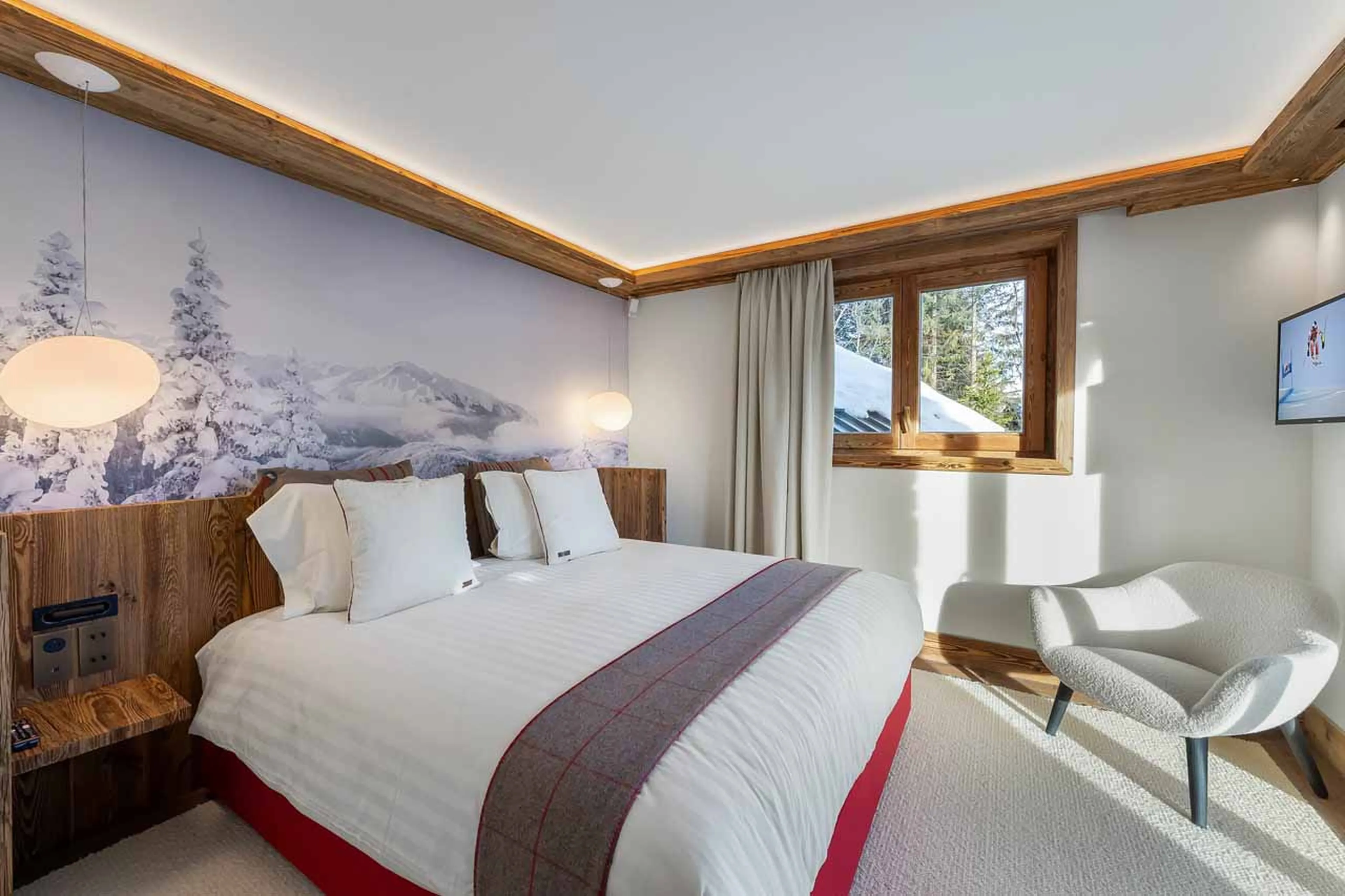 Bedroom six at Chalet Les Bruxellois in Courchevel 1850
