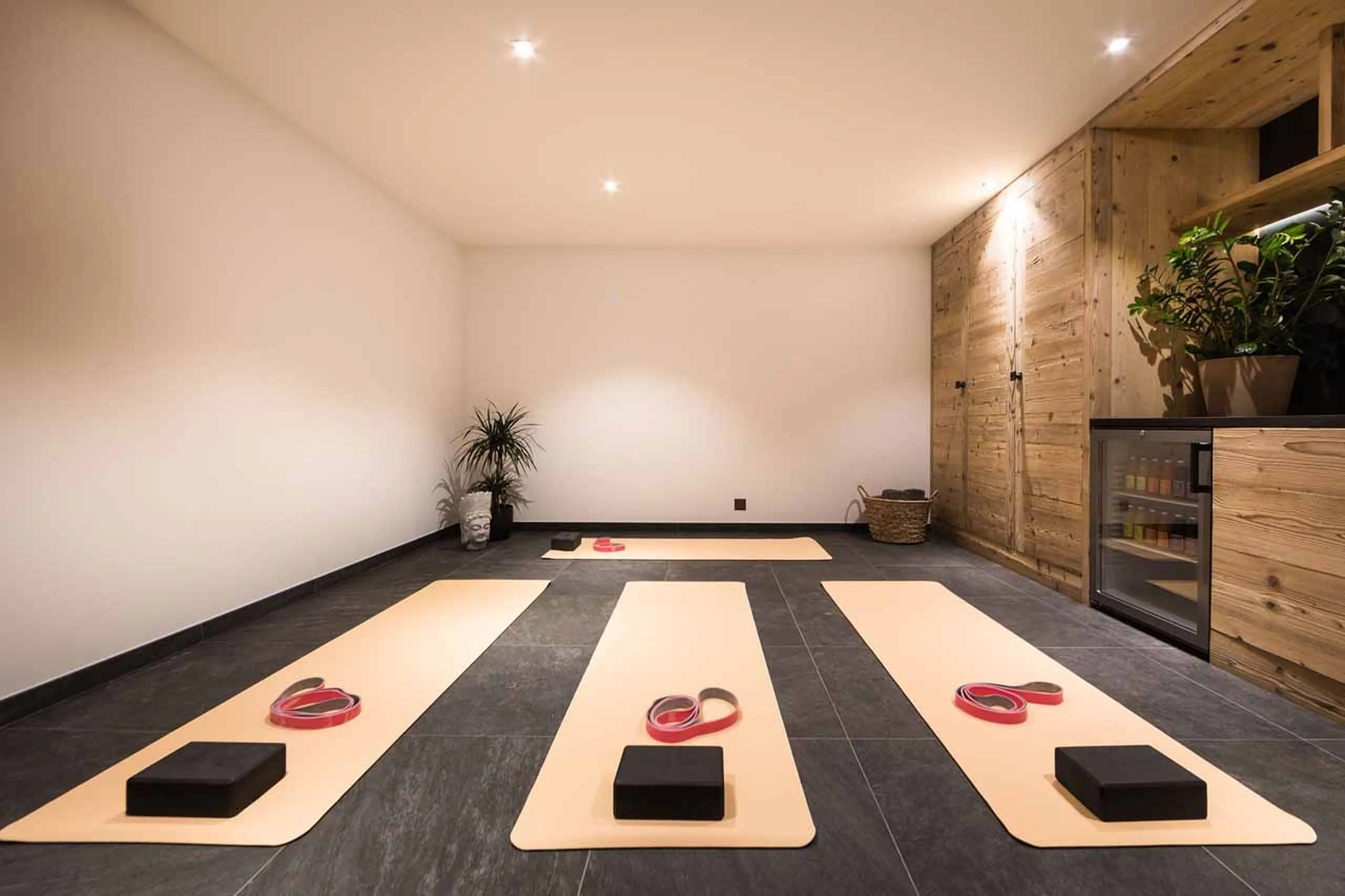Yoga studio at Chalet Camila in Verbier