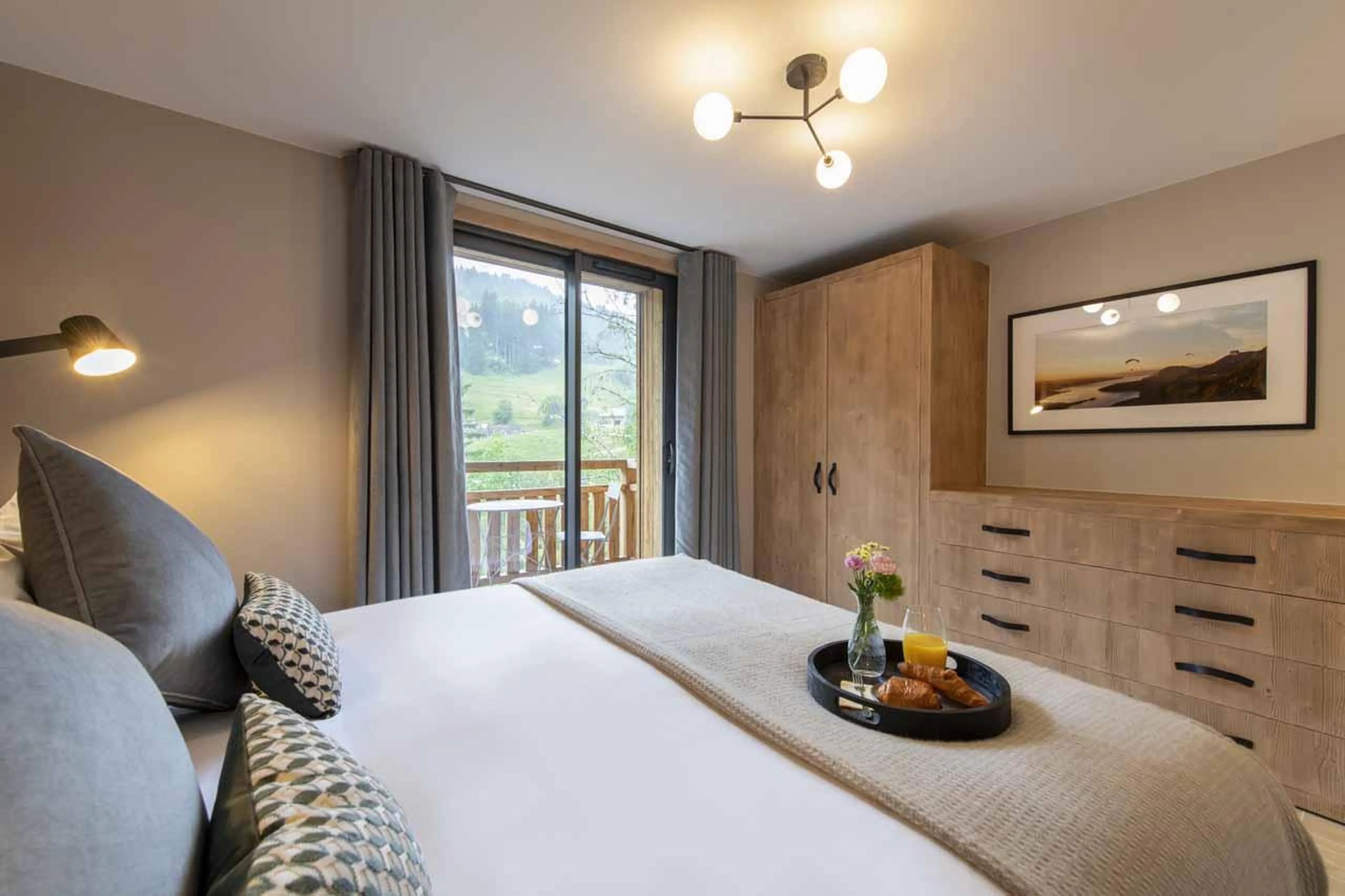 Balcony access in Chalet Cascades, Morzine