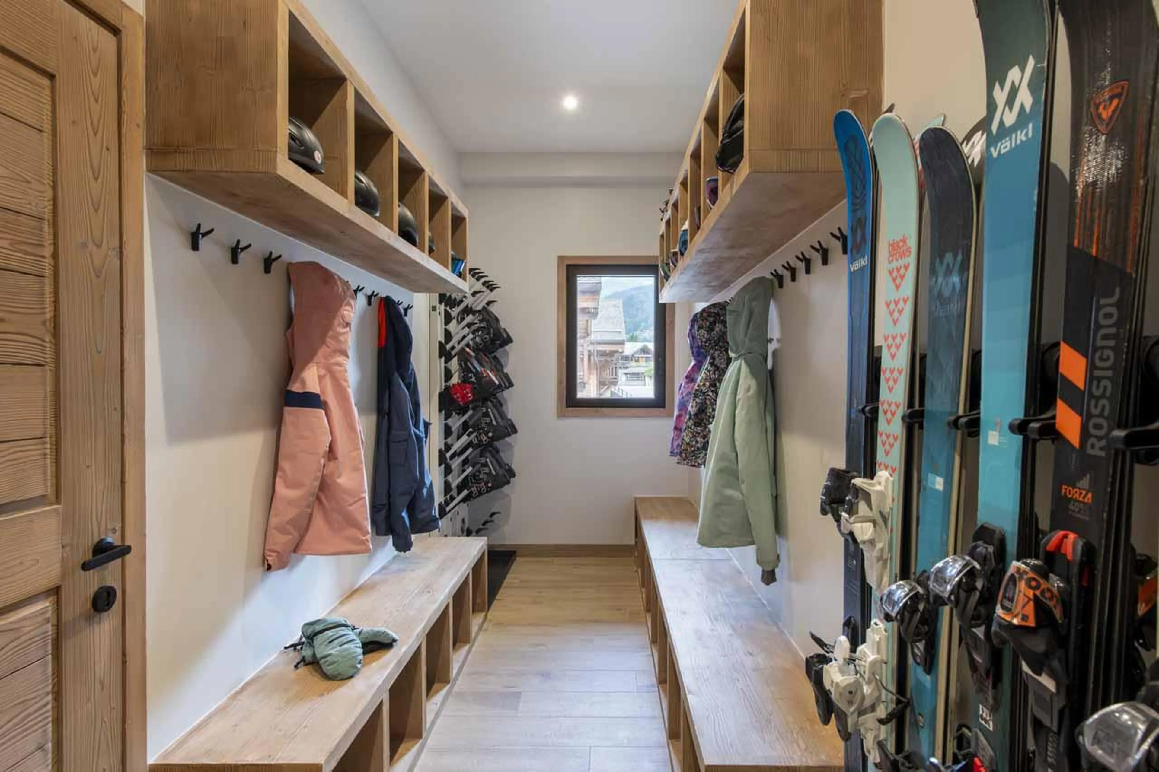 Ski room in Chalet Cascades, Morzine