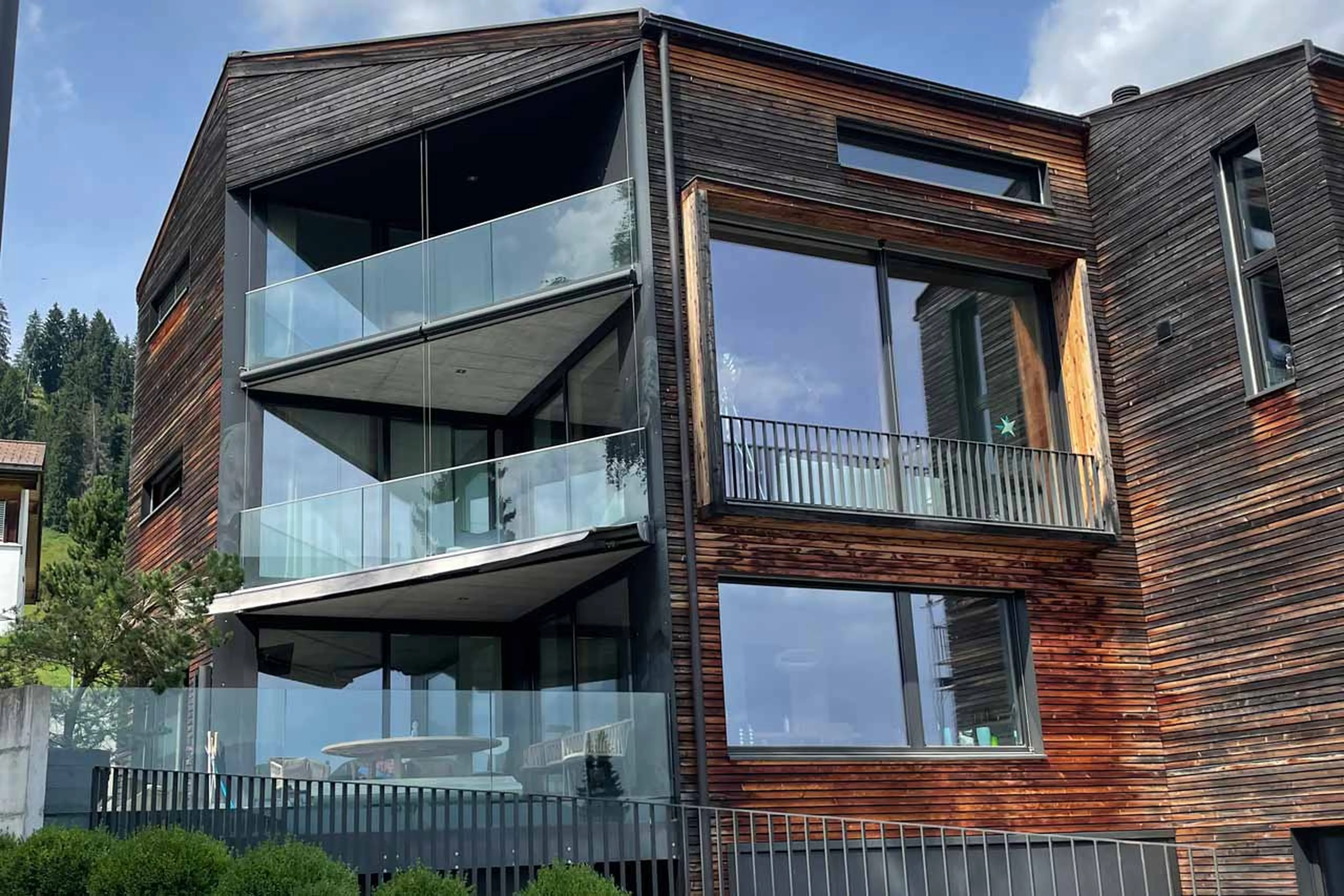 Exterior in summer of Chalet Cassons in Films