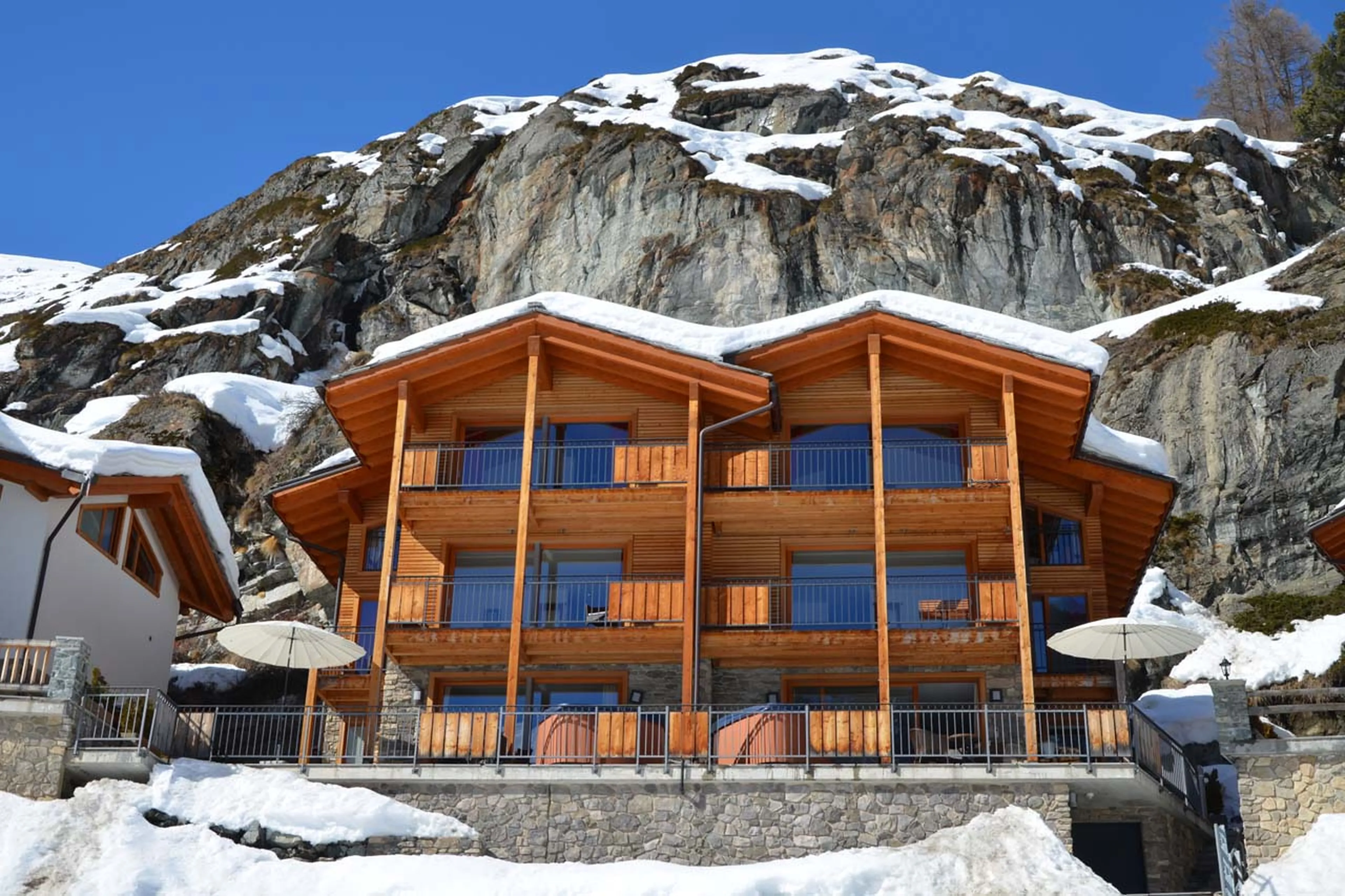 Exterior view of Chalet Castor in Zermatt