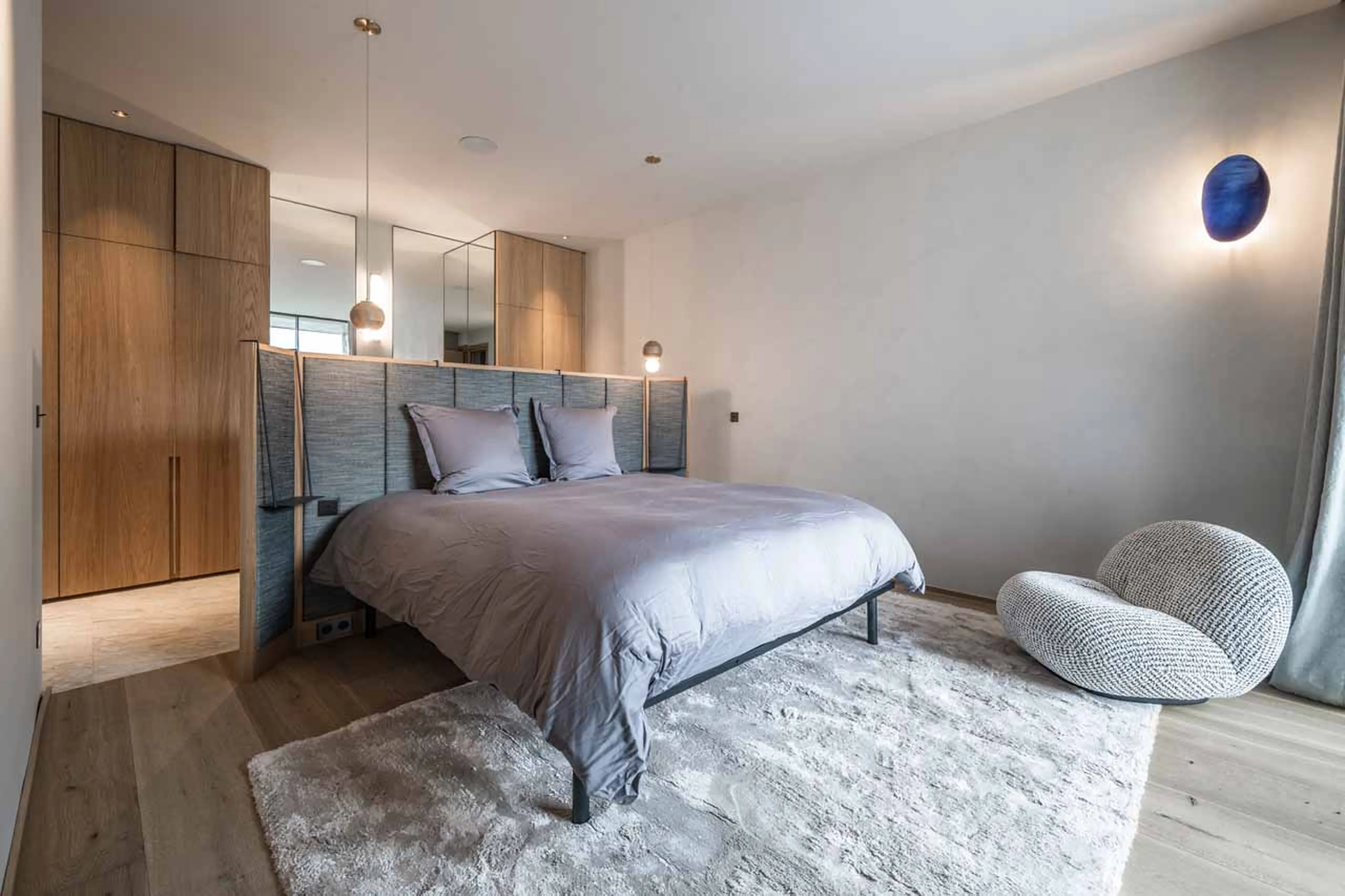 Bedroom two at Chalet Celeste in Courchevel Le Praz