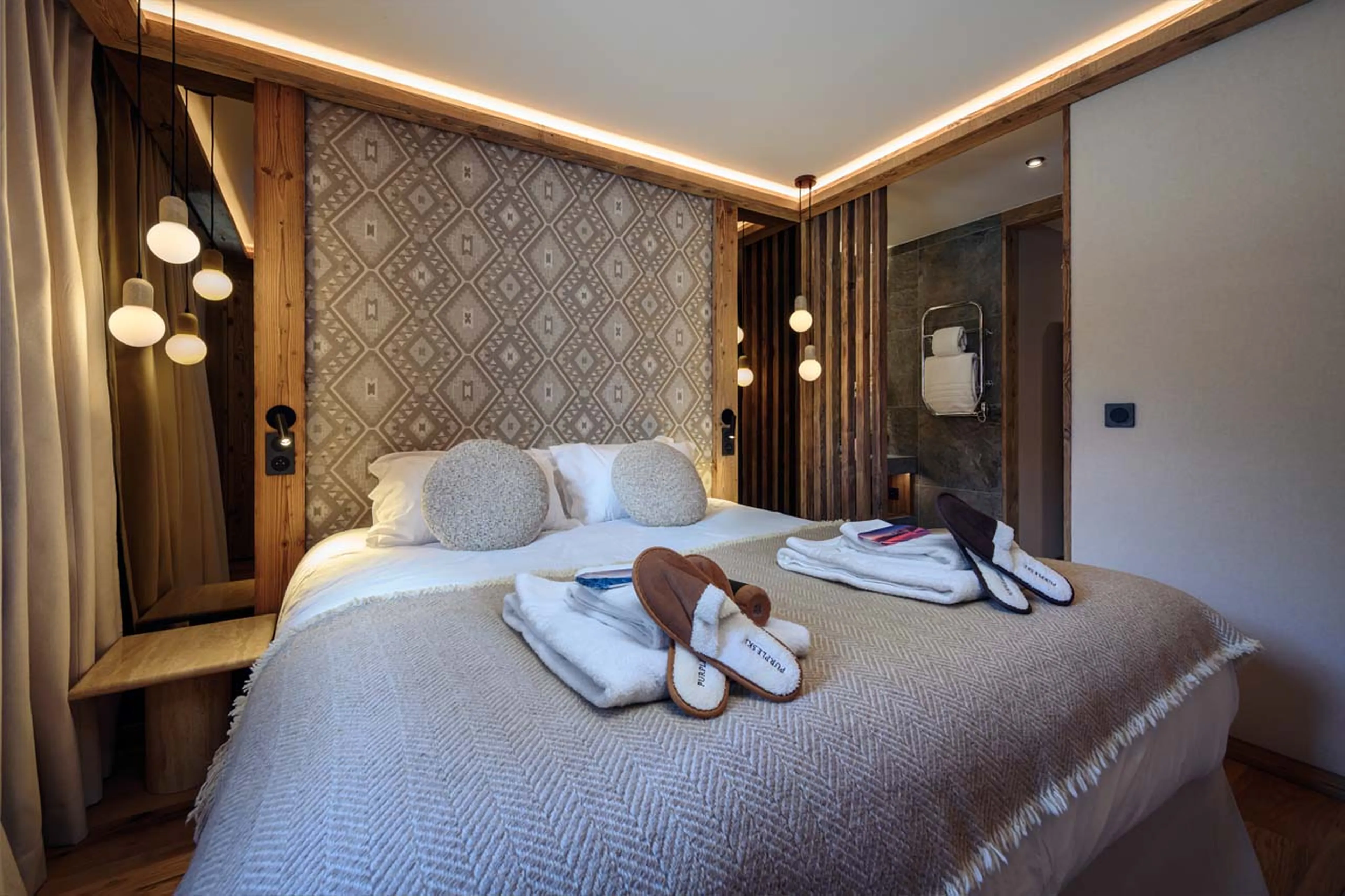 Bedroom two at Chalet Cervinia in Val d'Isere