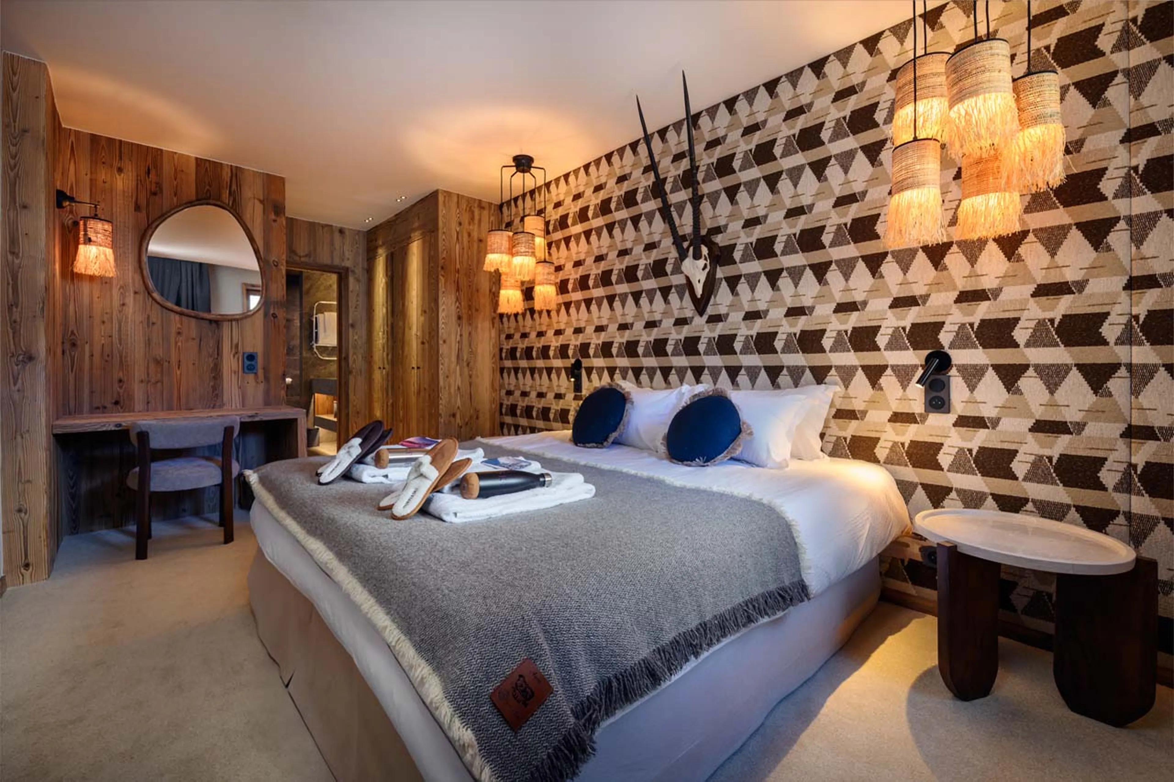 Bedroom three at Chalet Cervinia in Val d'Isere