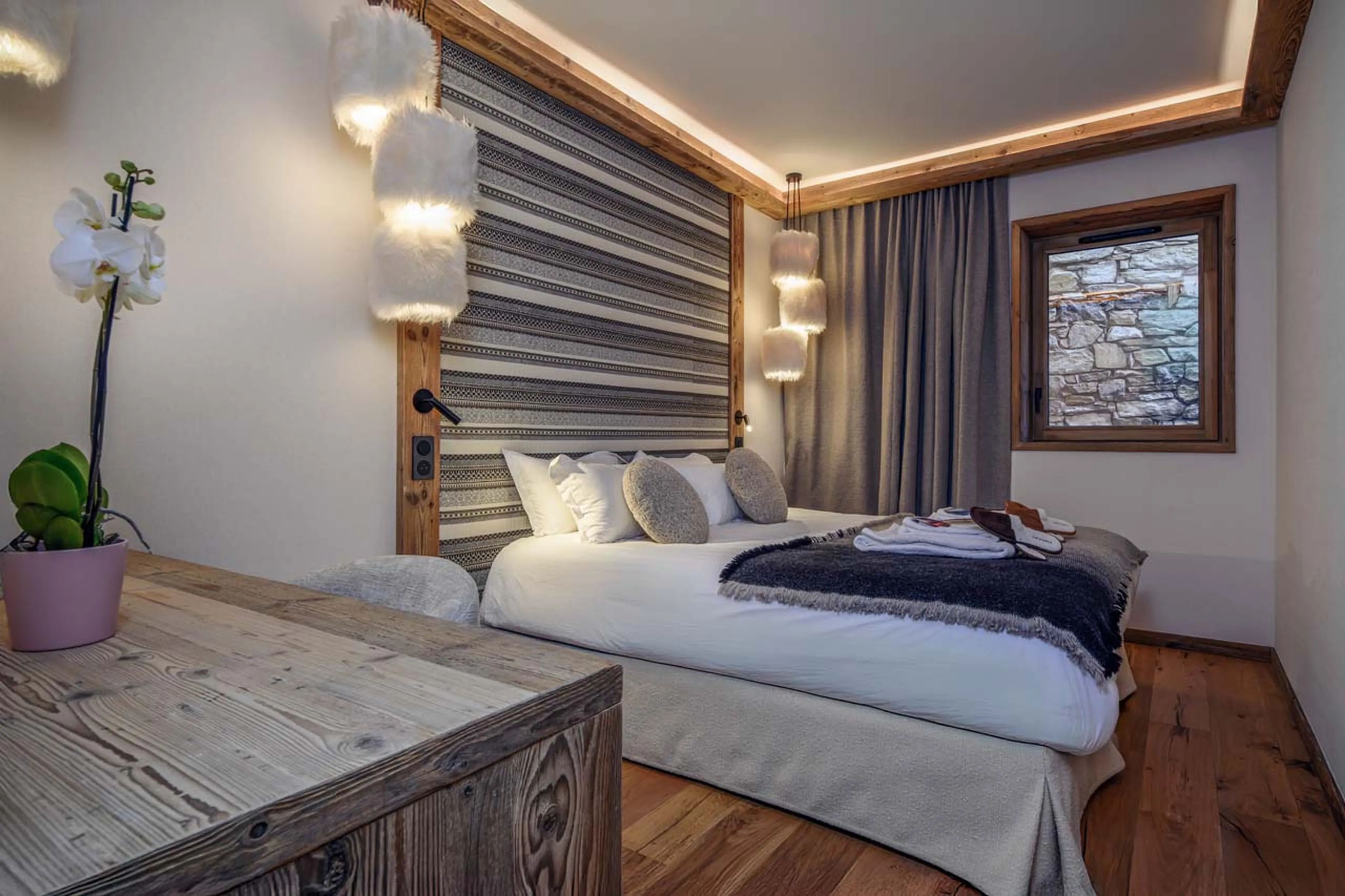 Bedroom four at Chalet Cervinia in Val d'Isere