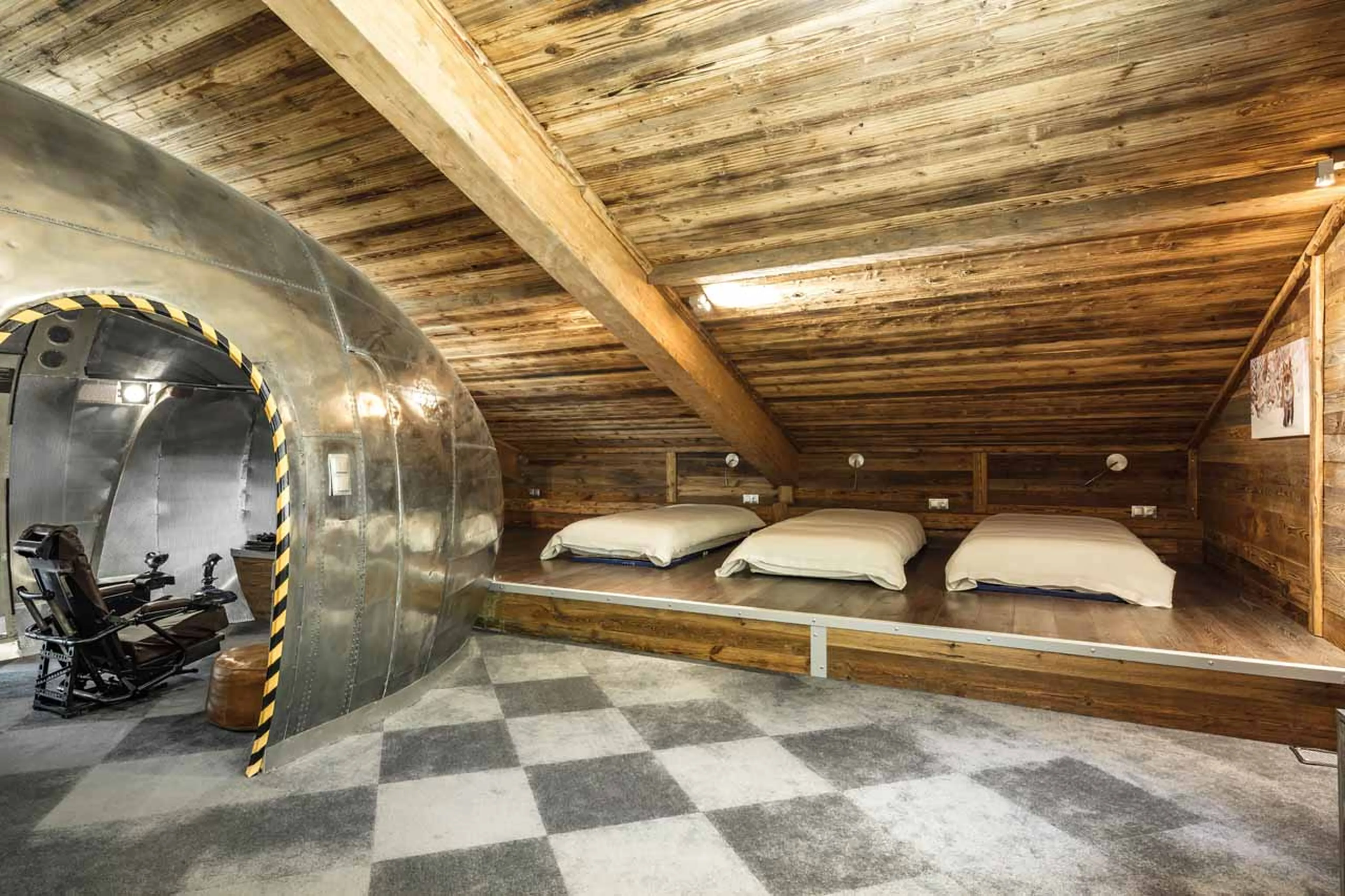 Bedroom seven at Chalet Charlie in Tignes