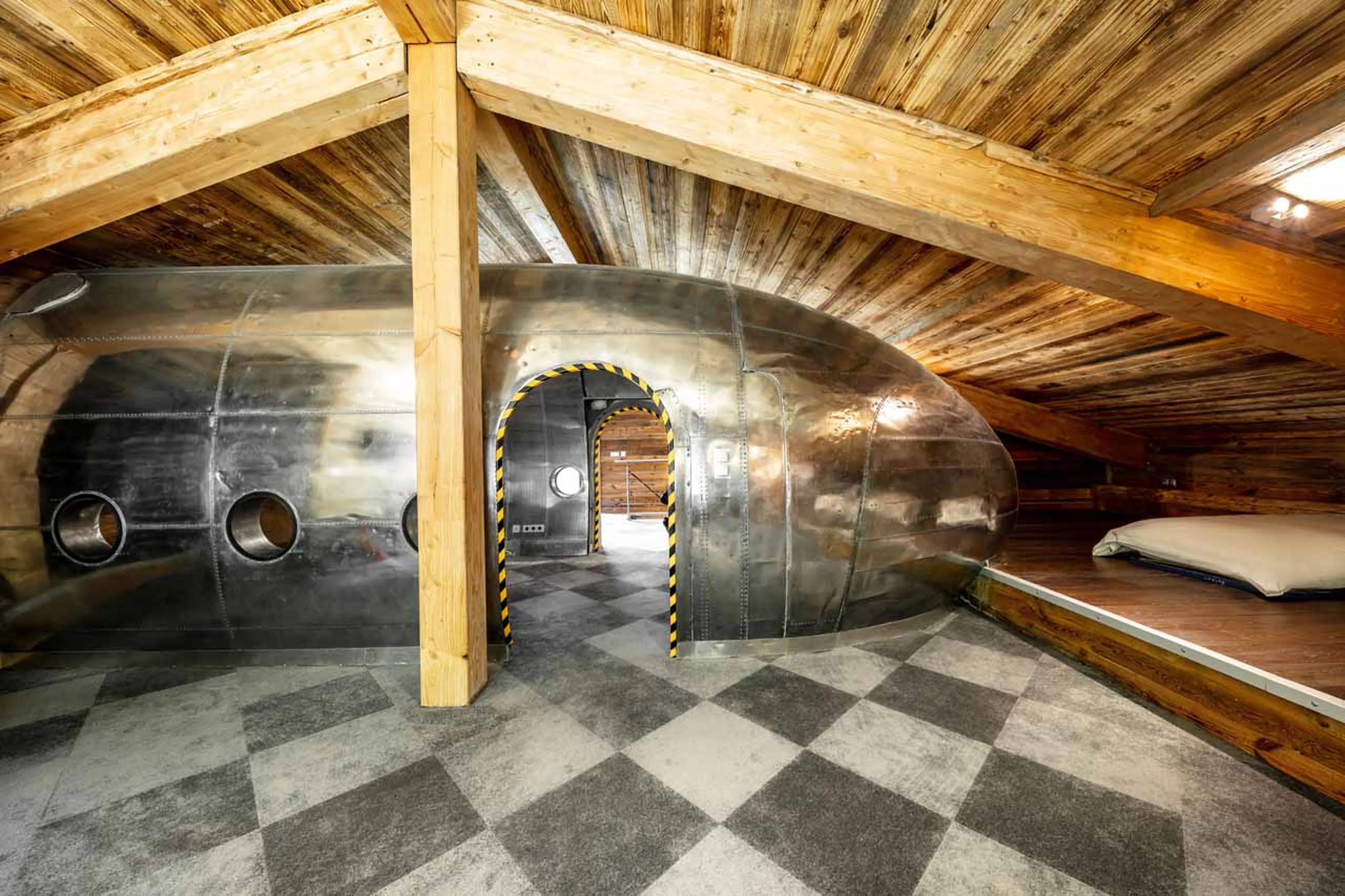 Play area at Chalet Charlie in Tignes