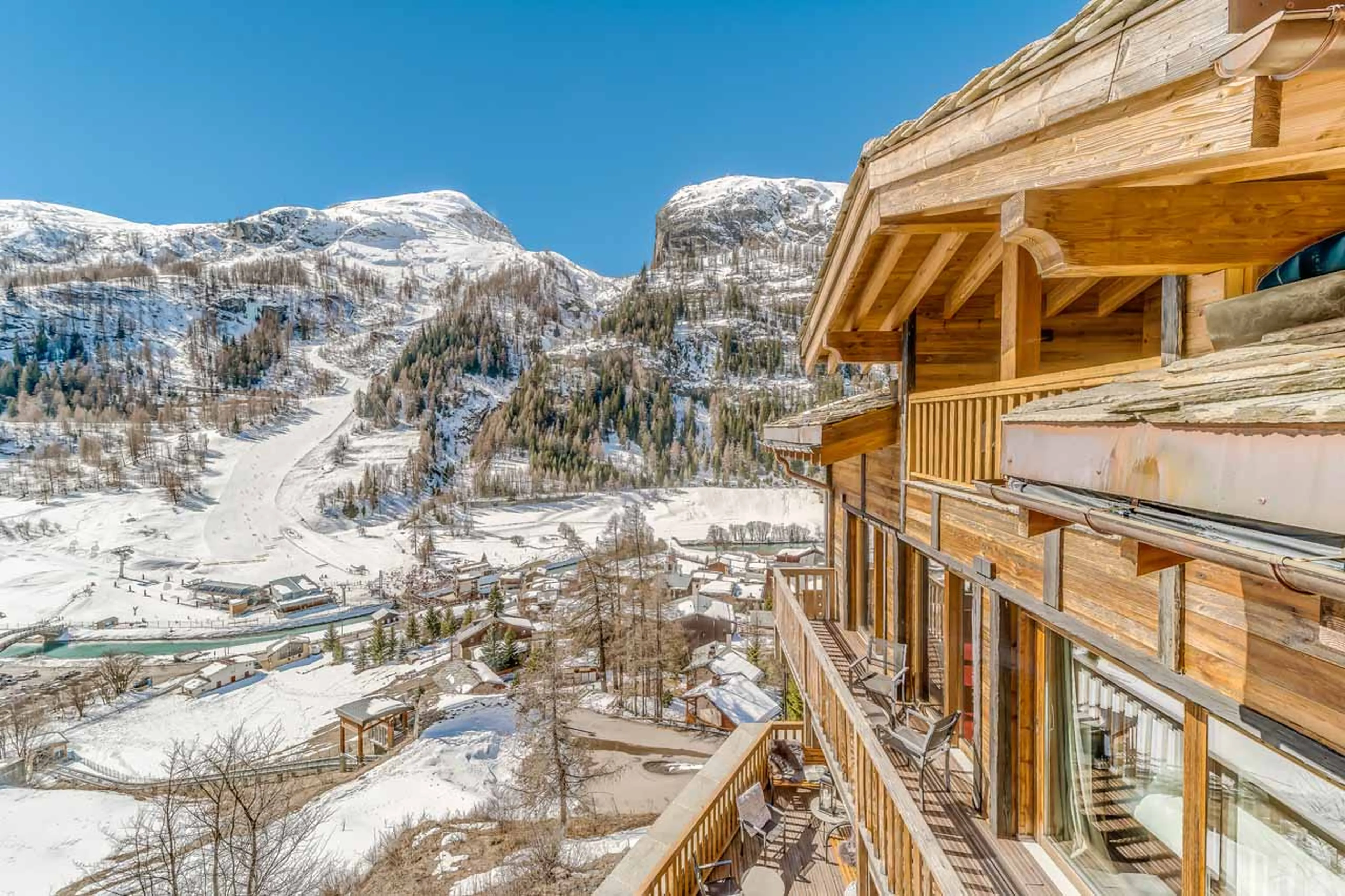 View from Chalet Charlie in Tignes