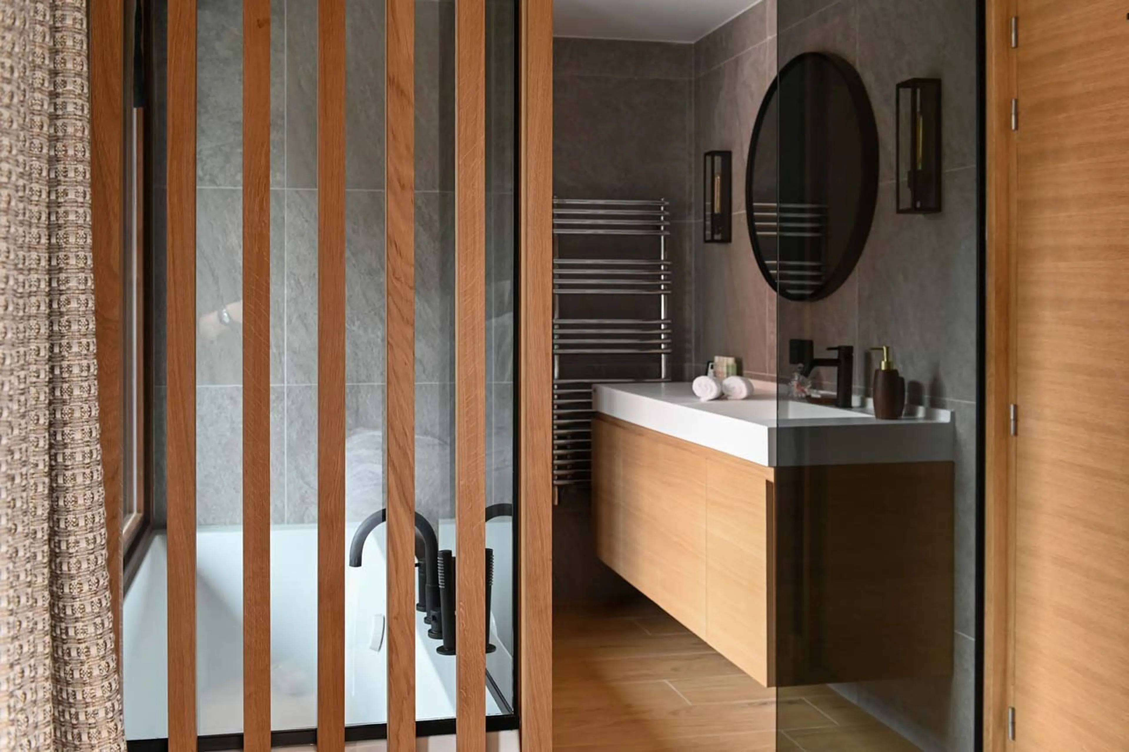 Bathroom one at Chalet Chasse Forêt in Courchevel 1650