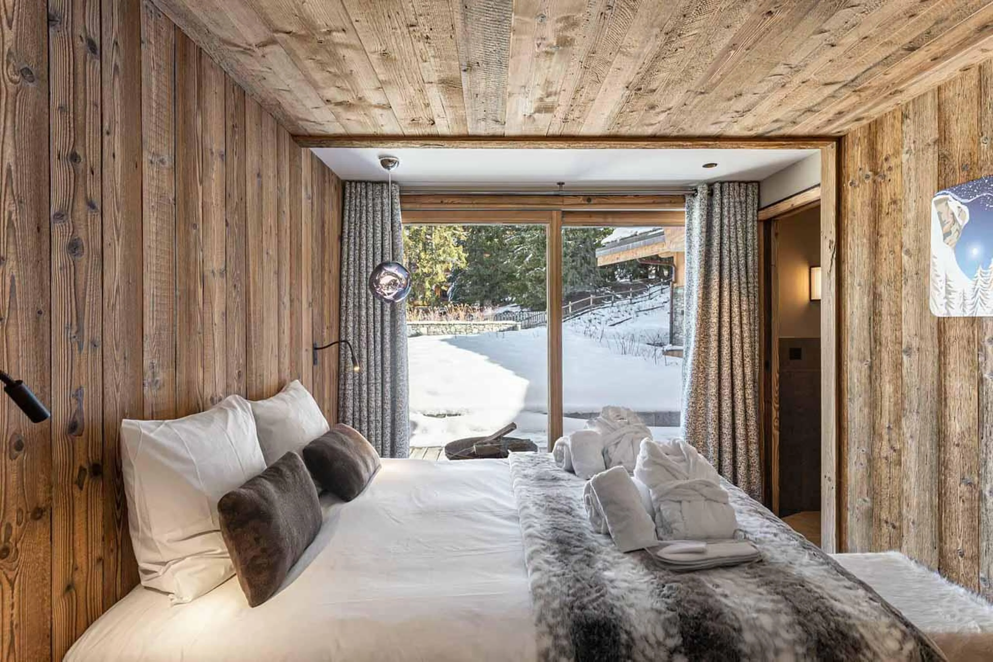 Bedroom three at Chalet Chergui in Meribel