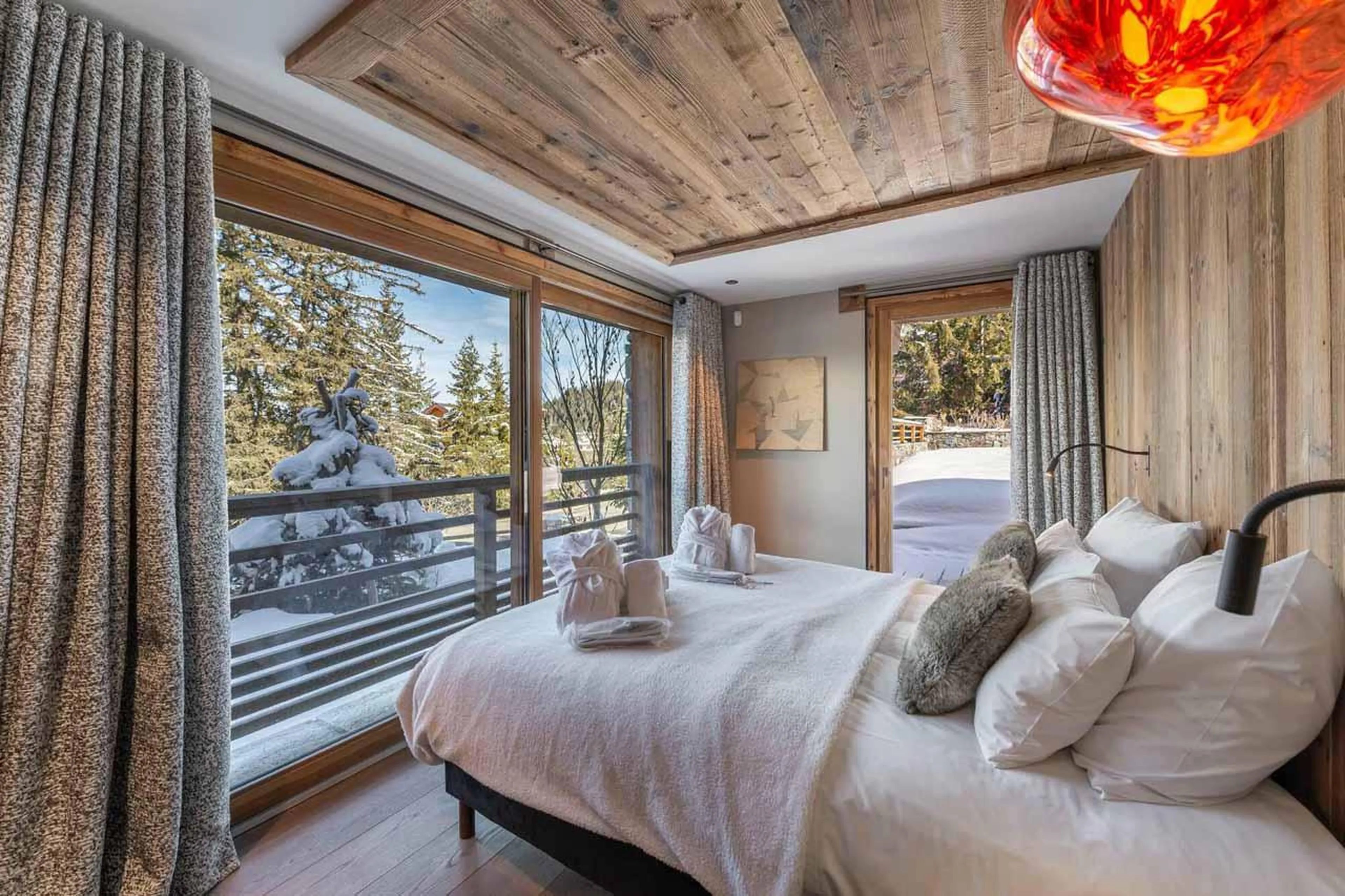 Bedroom four at Chalet Chergui in Meribel