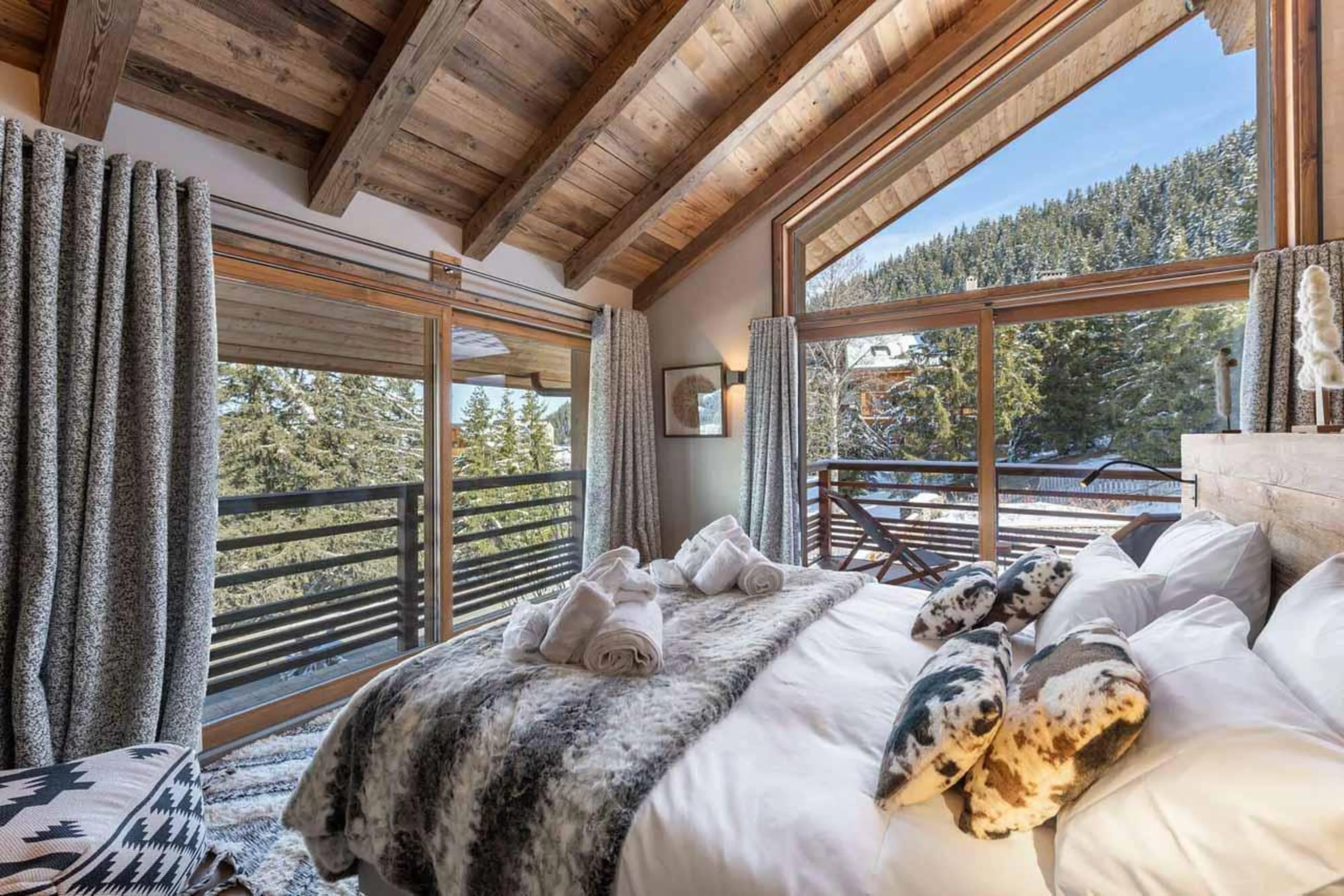 Bedroom five at Chalet Chergui in Meribel