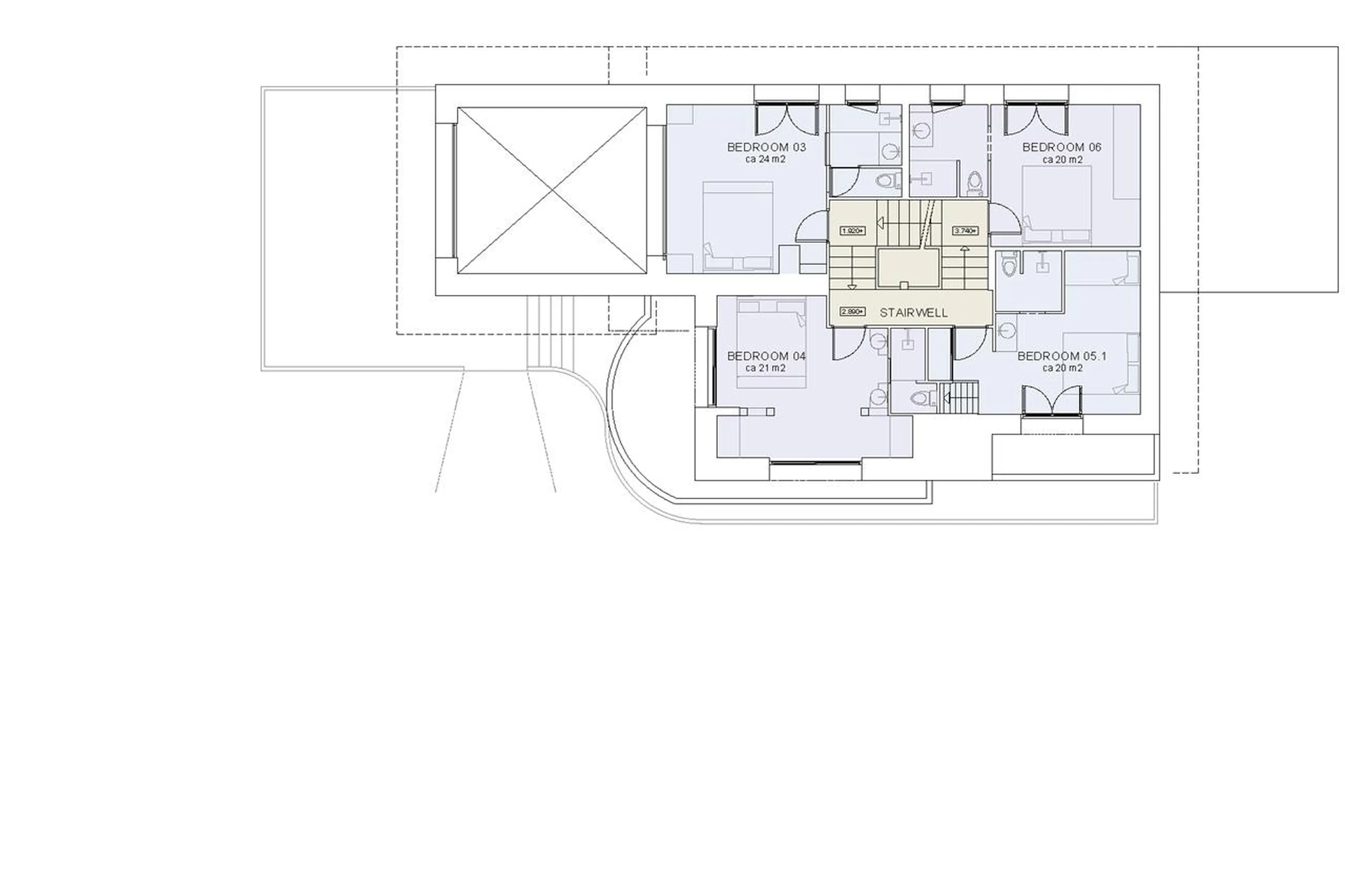 Level 1 floor plan of Chalet Cheval Blanc in Meribel