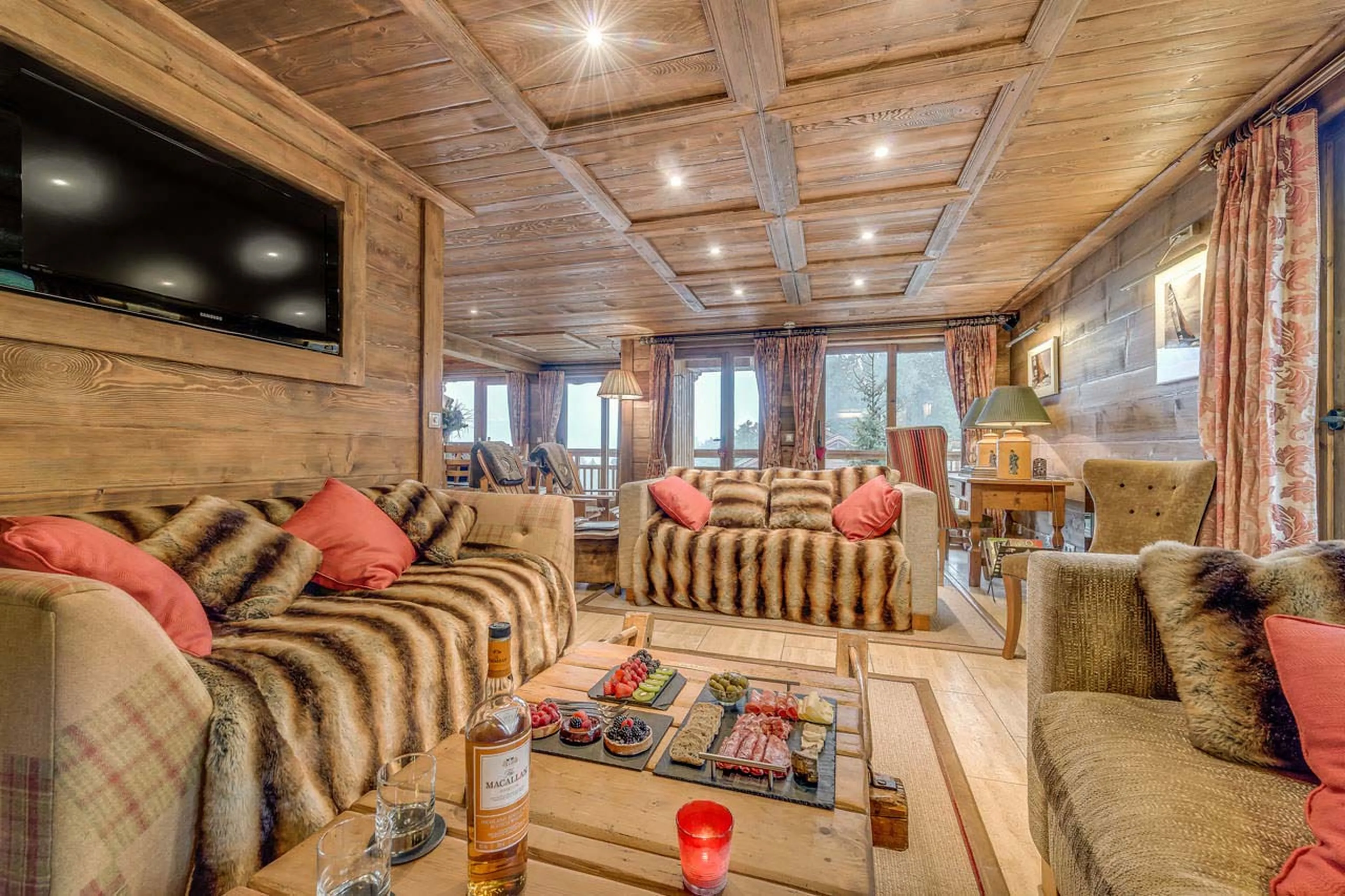 Living area in Chalet Chopine in Meribel