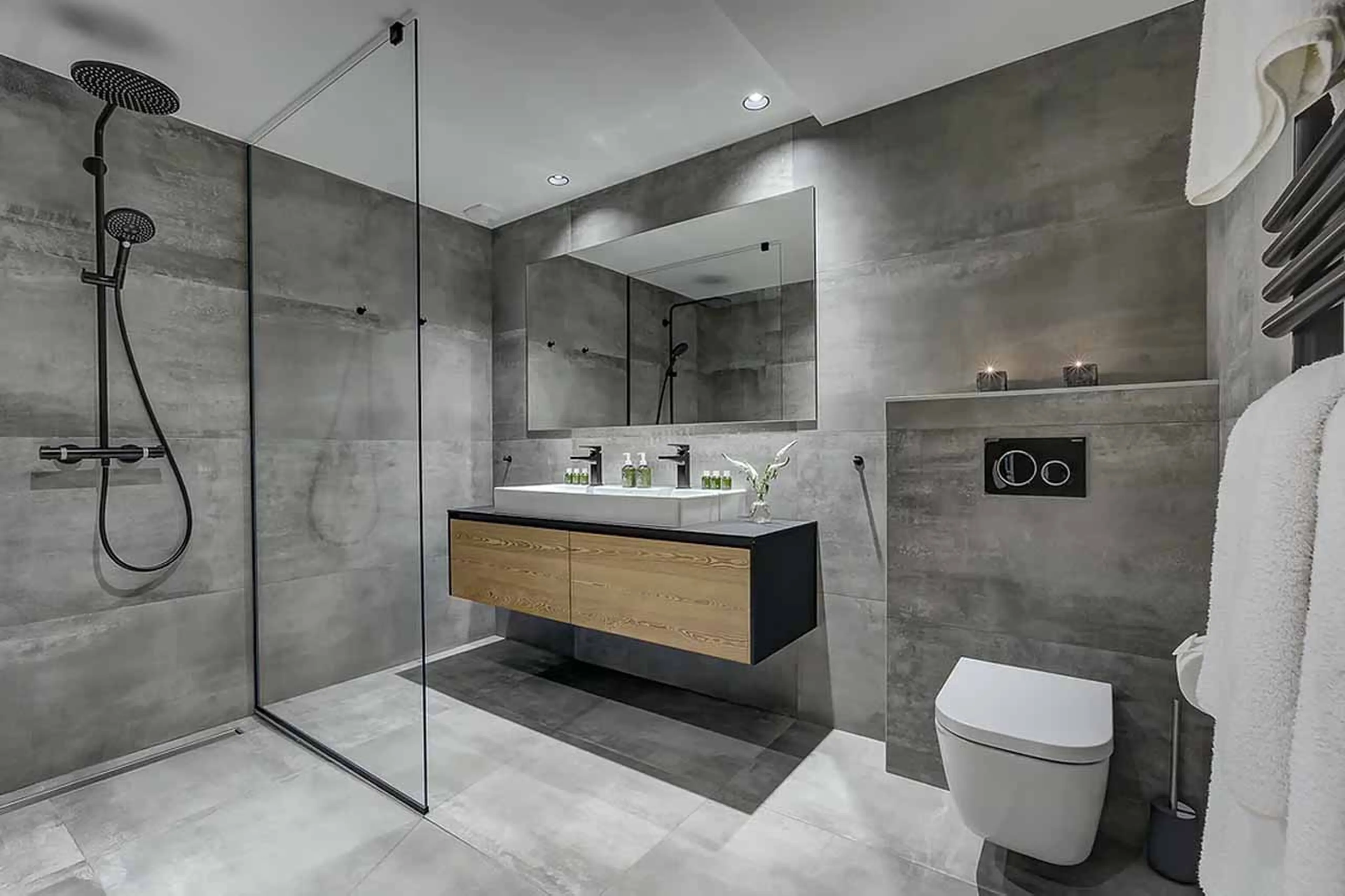 Shower room one at Chalet Chouca in Chamonix