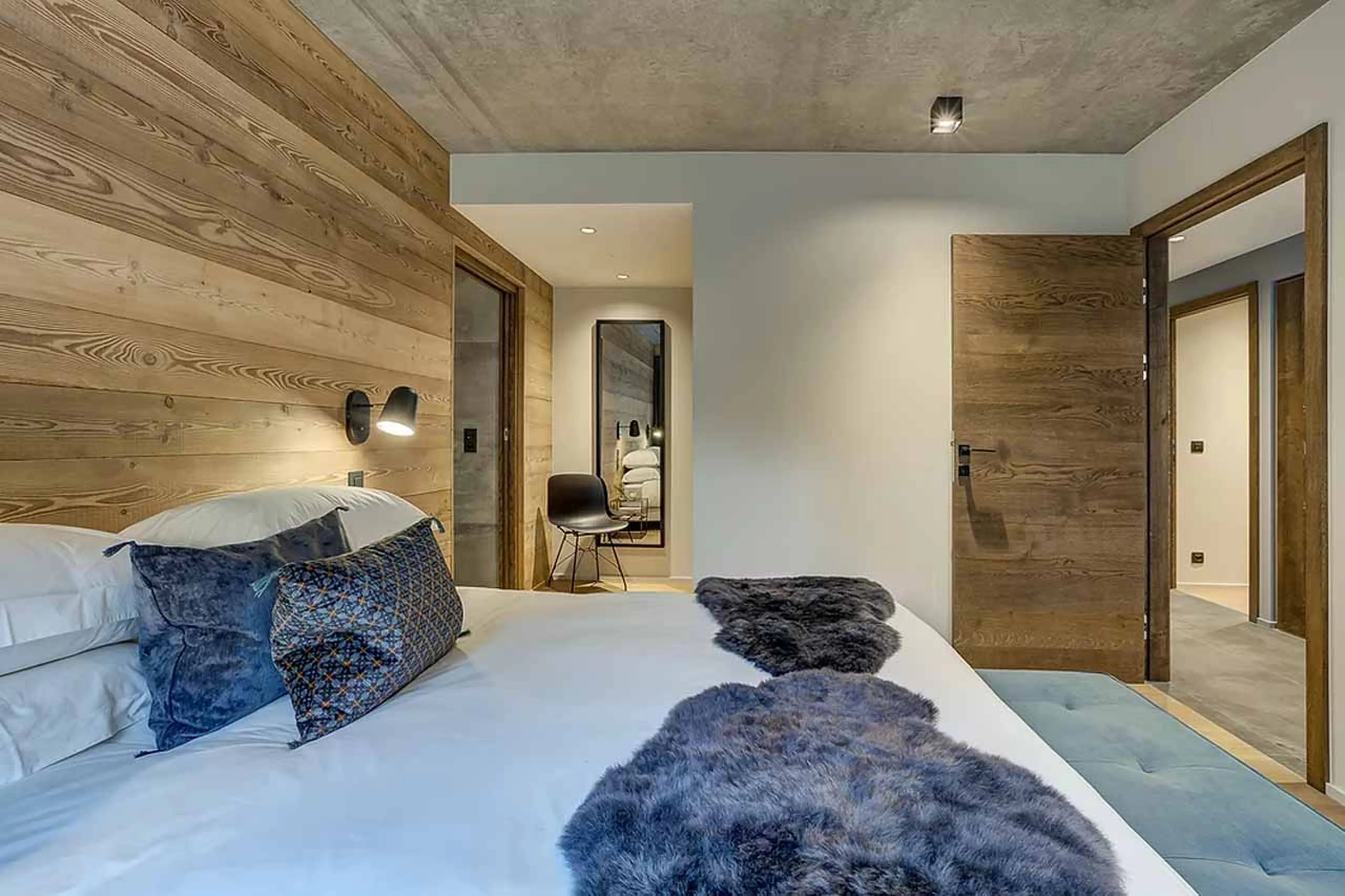 Bedroom one at Chalet Chouca in Chamonix