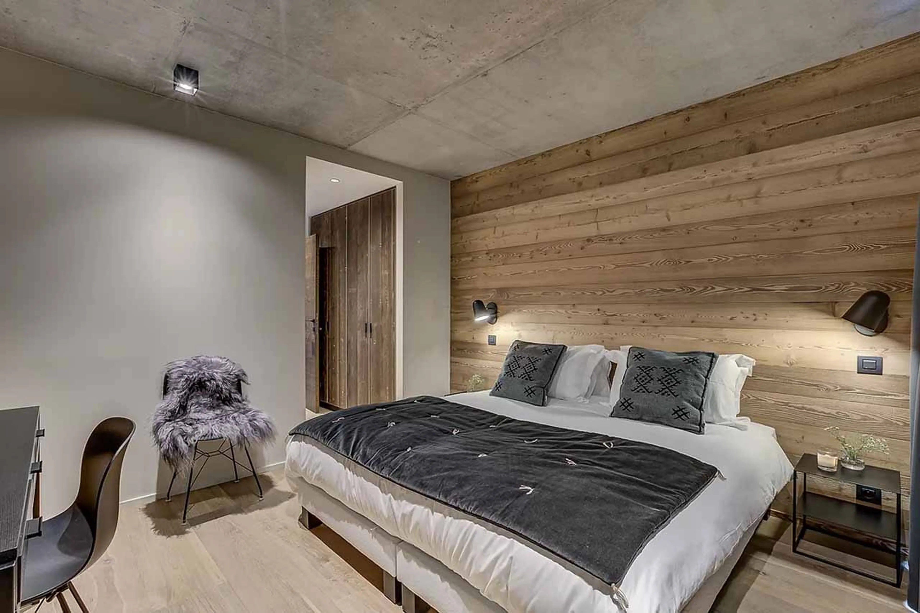 Bedroom two at Chalet Chouca in Chamonix