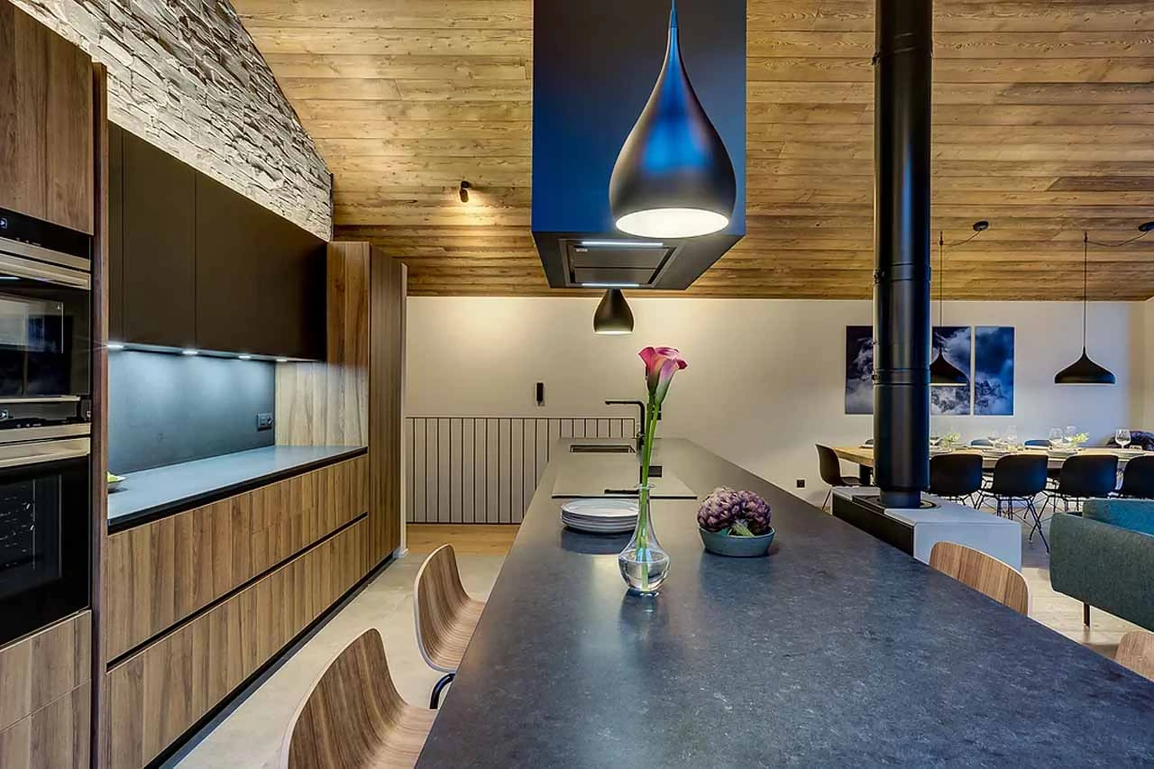 Kitchen utensils at Chalet Chouca in Chamonix