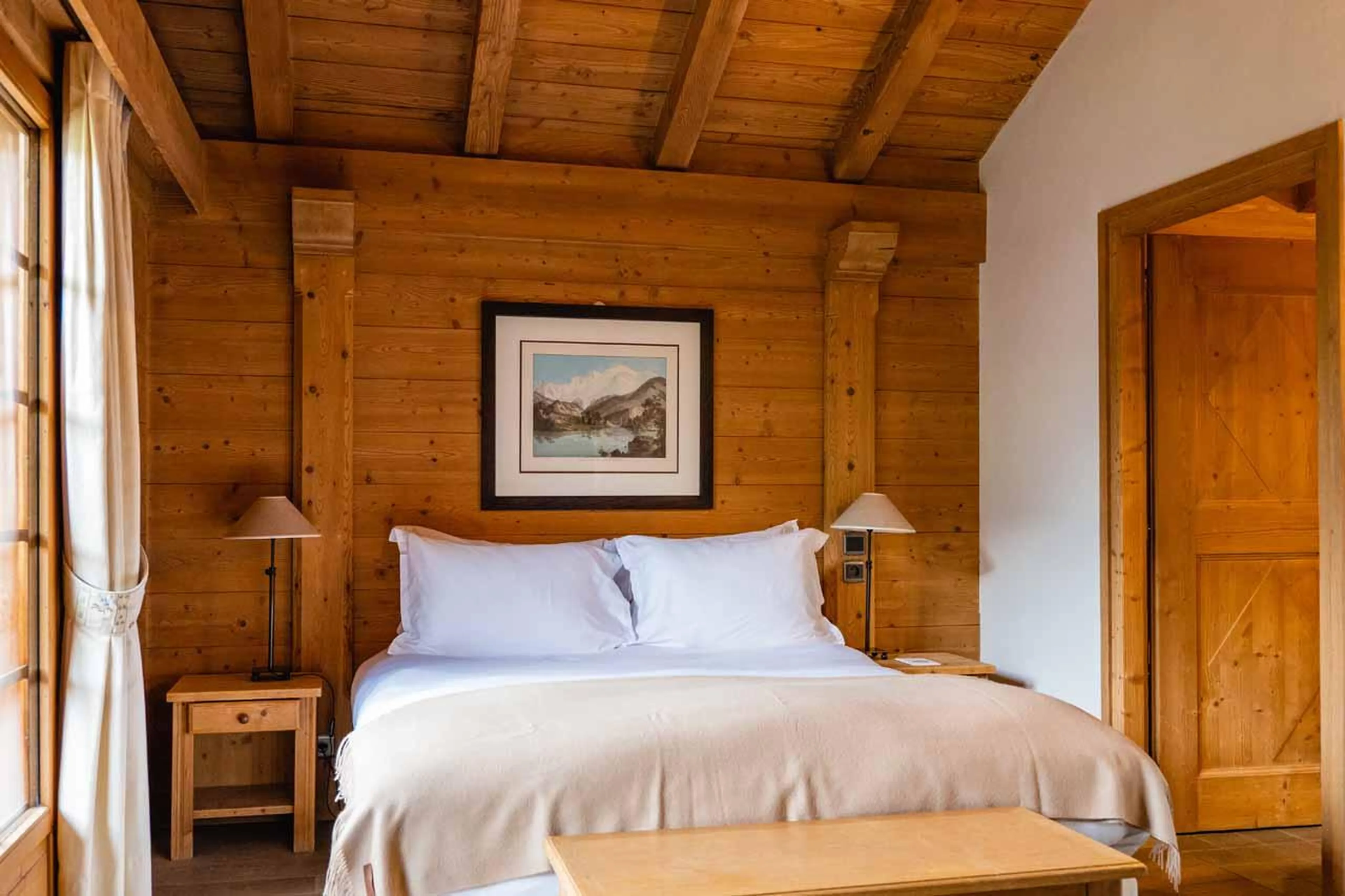 Double bedroom in Chalet Clovis, Megeve