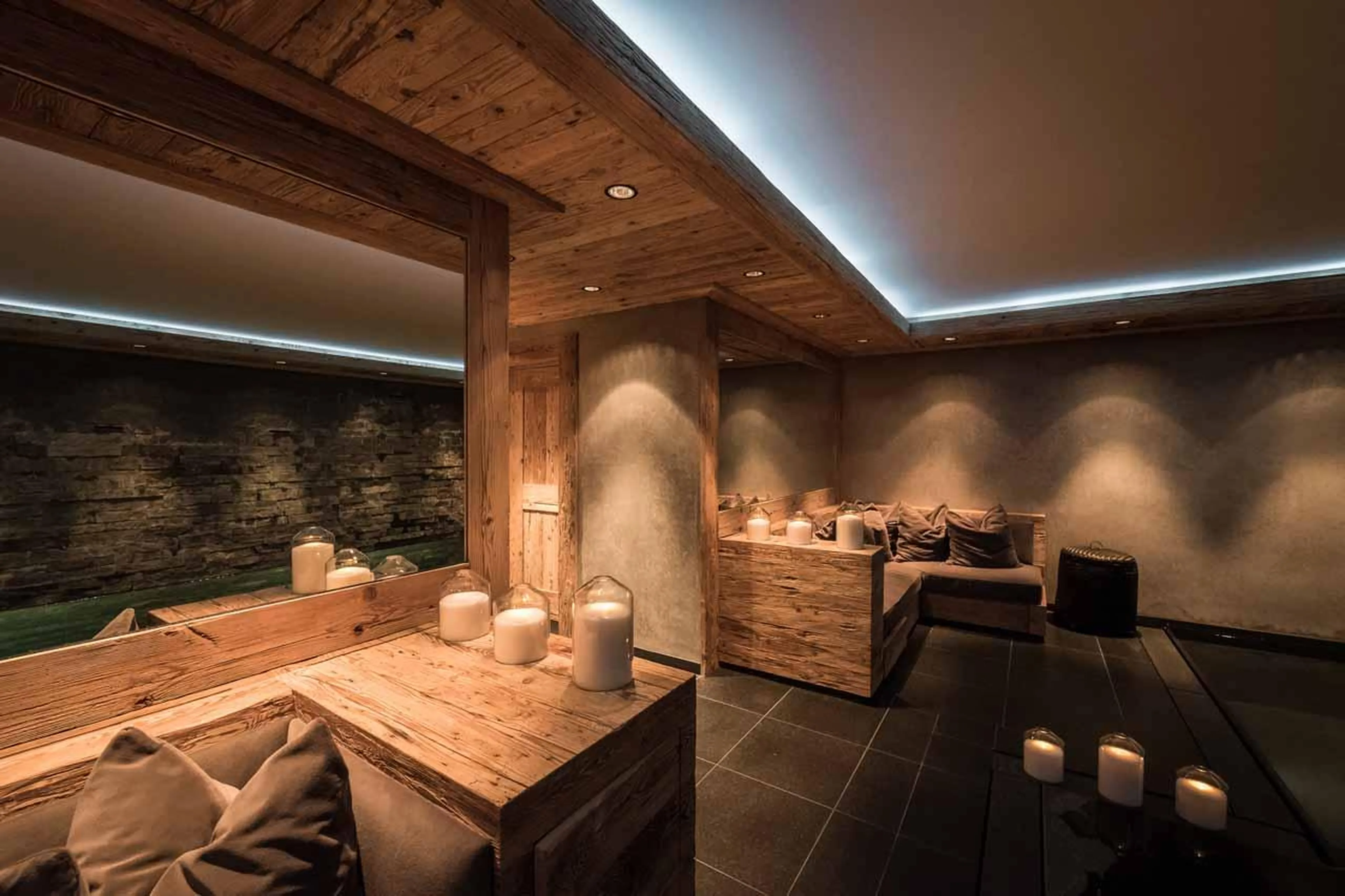 Relaxation area in Chalet Colombe, Gstaad