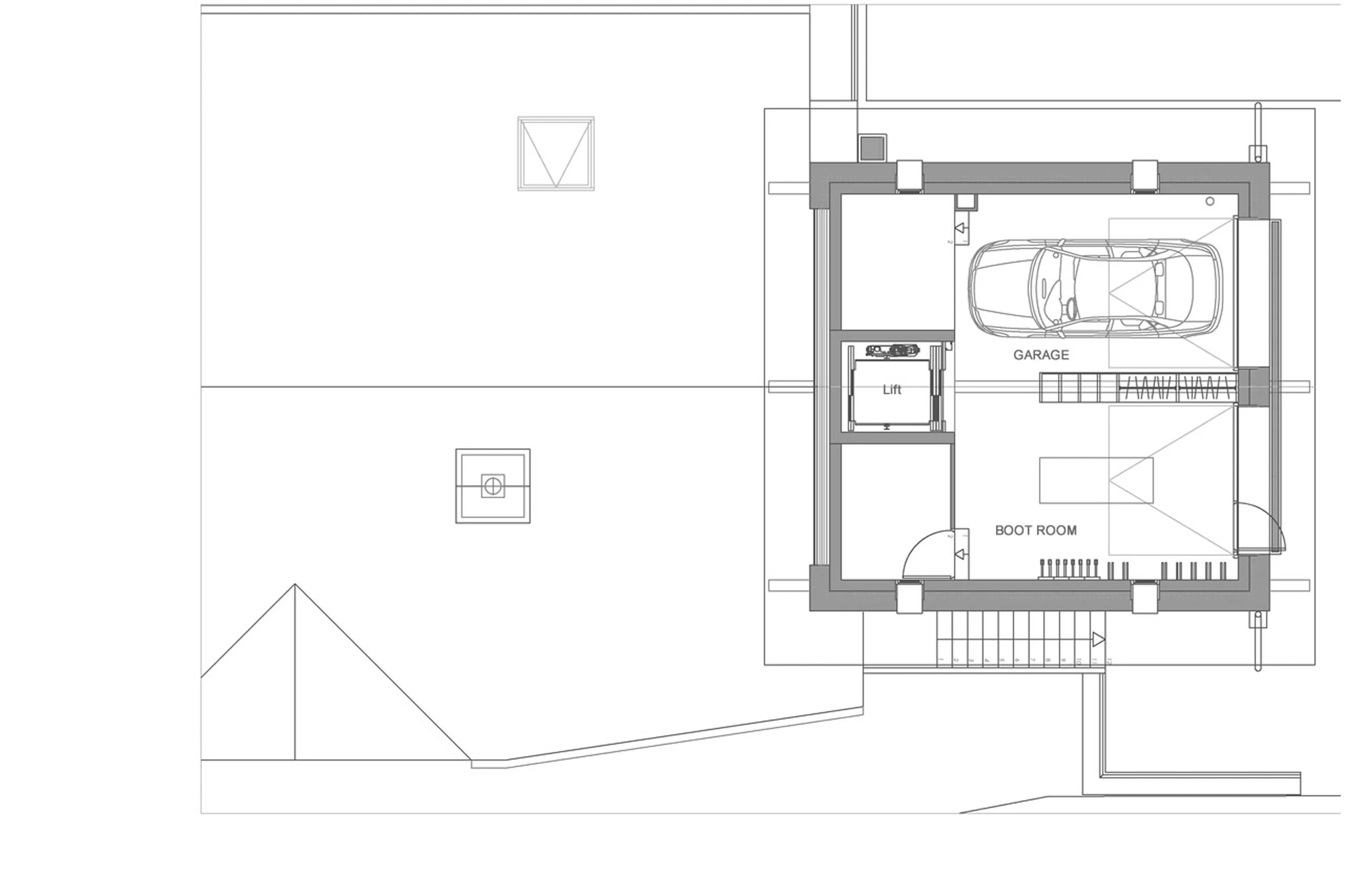 Level 1 floor plan of Chalet Constantia in St Martin de Belleville