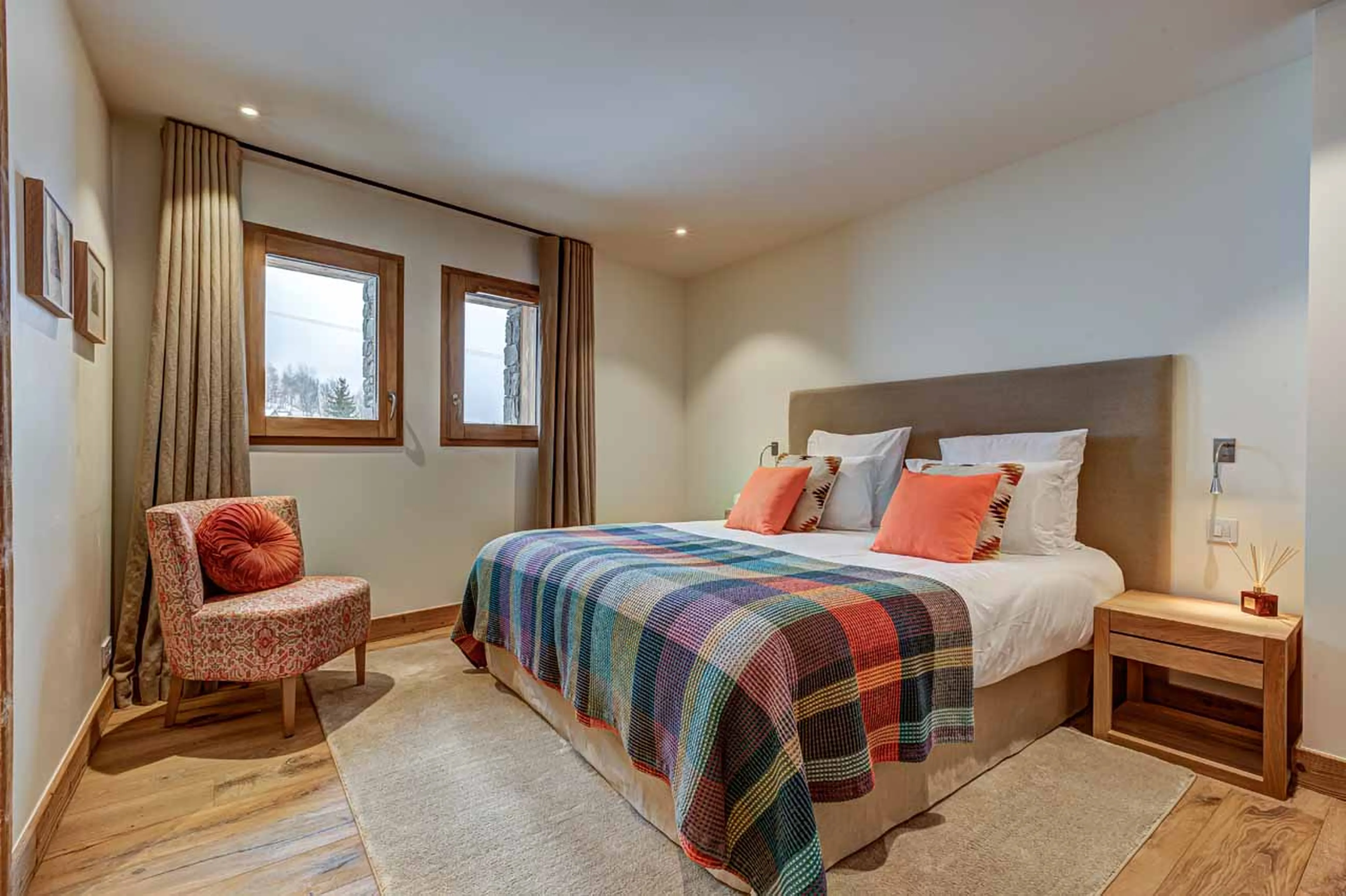Bedroom four at Chalet Constantia in St Martin de Belleville