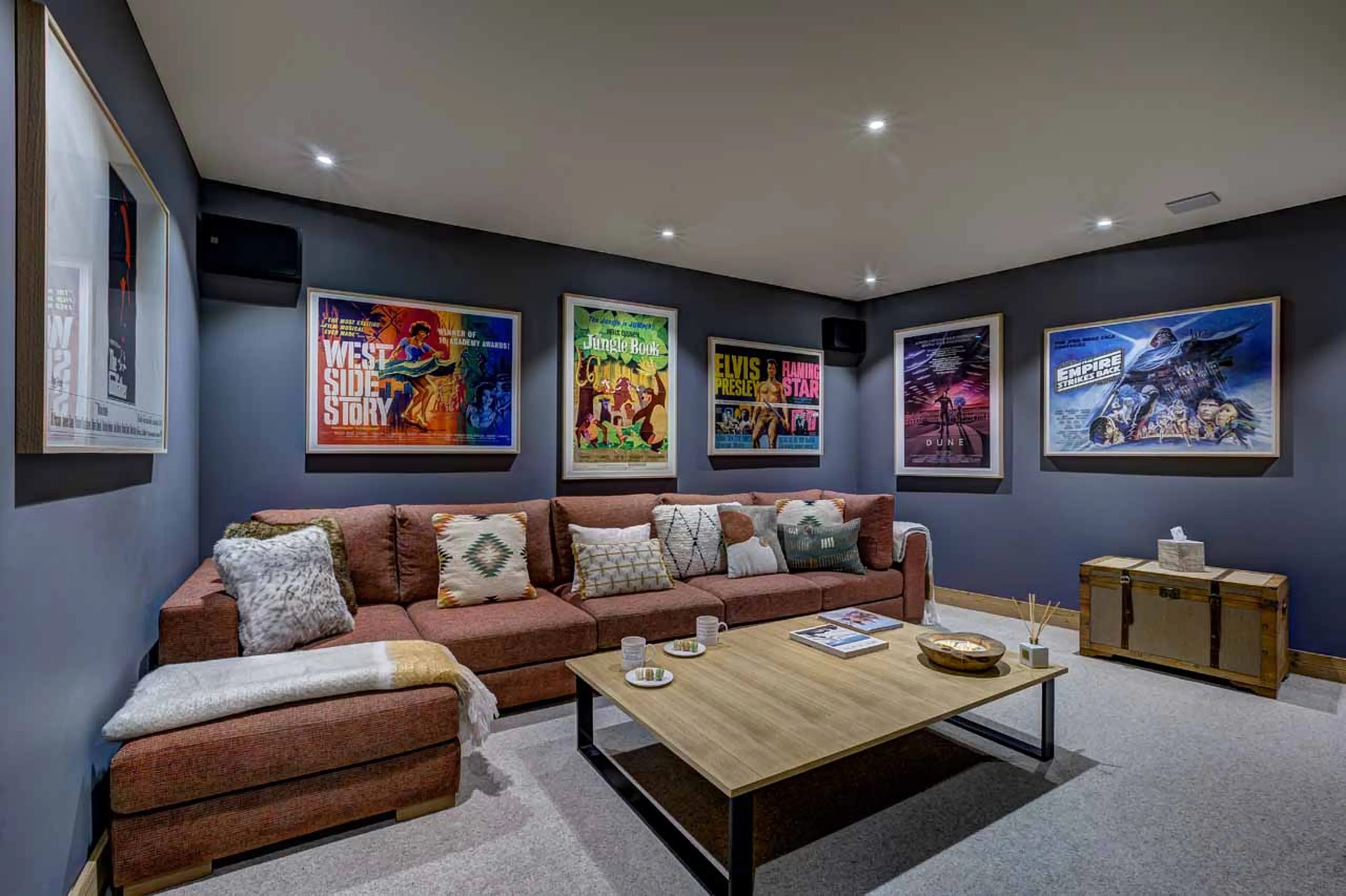 Cinema room at Chalet Constantia in St Martin de Belleville