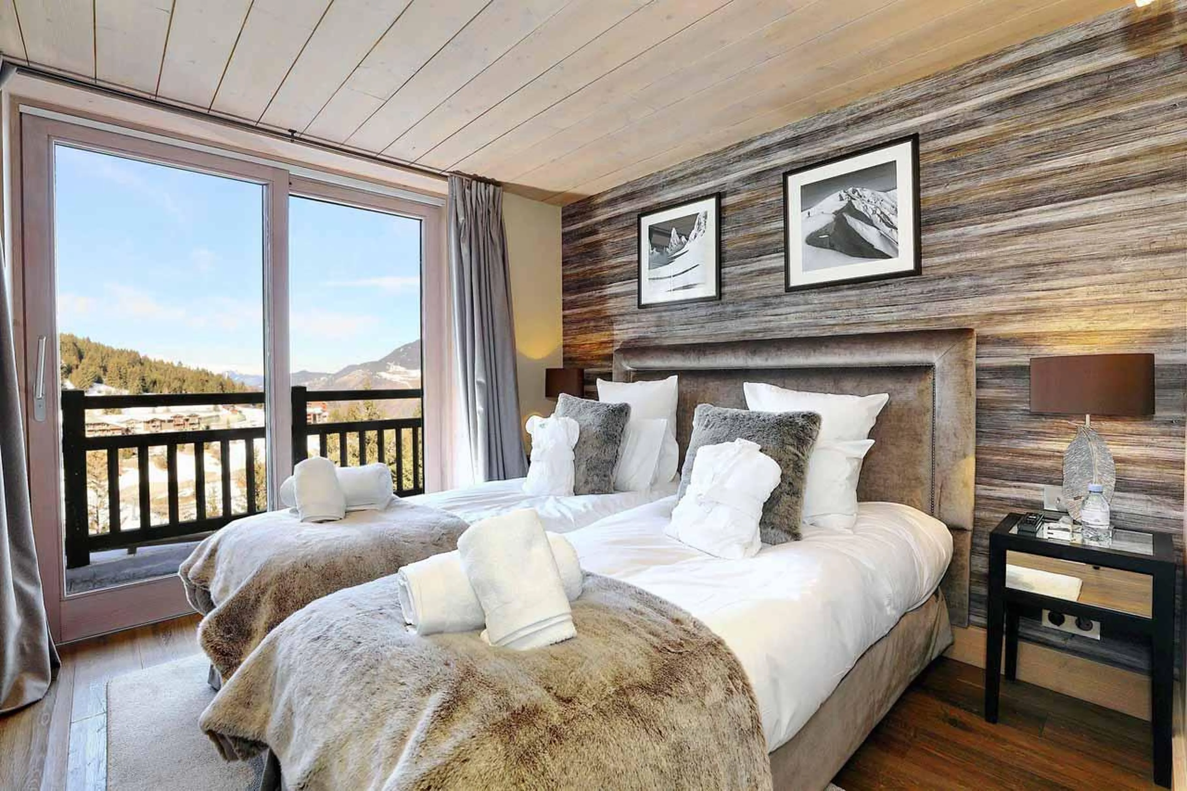 Bedroom four at Chalet Cortina in Courchevel 1650