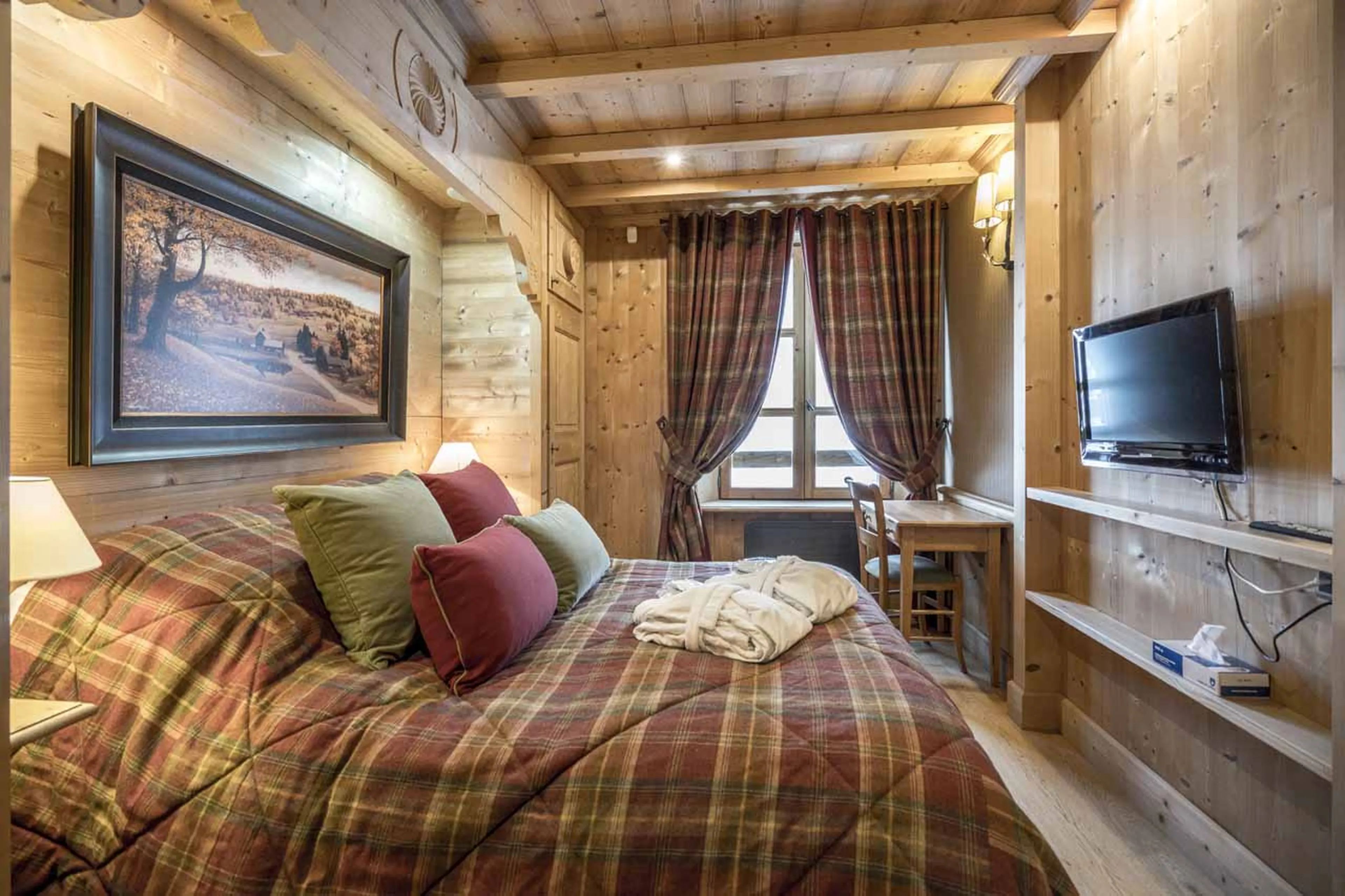Bedroom three at Chalet Cristal A in Val d’Isere
