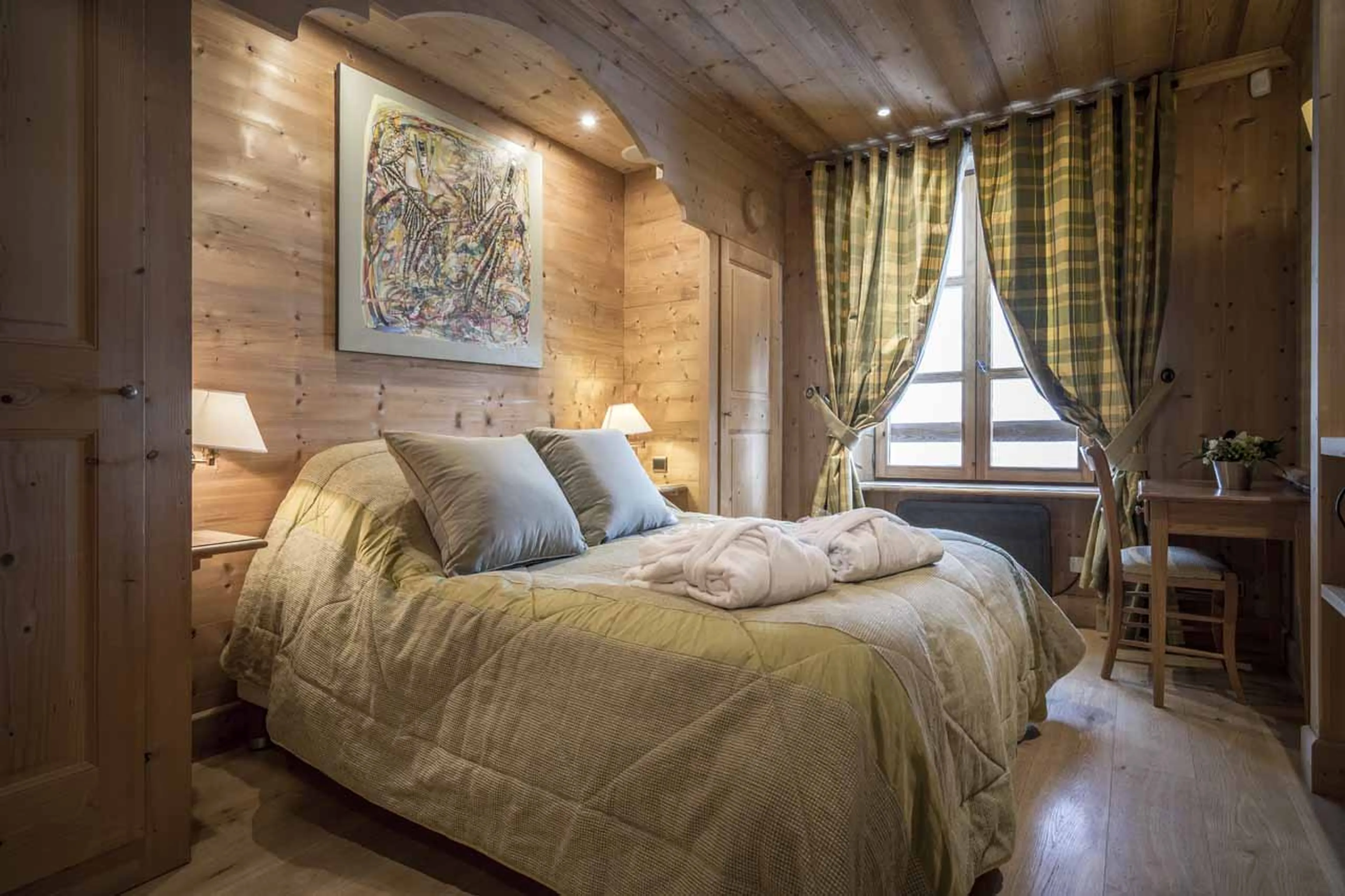 Bedroom four at Chalet Cristal A in Val d’Isere