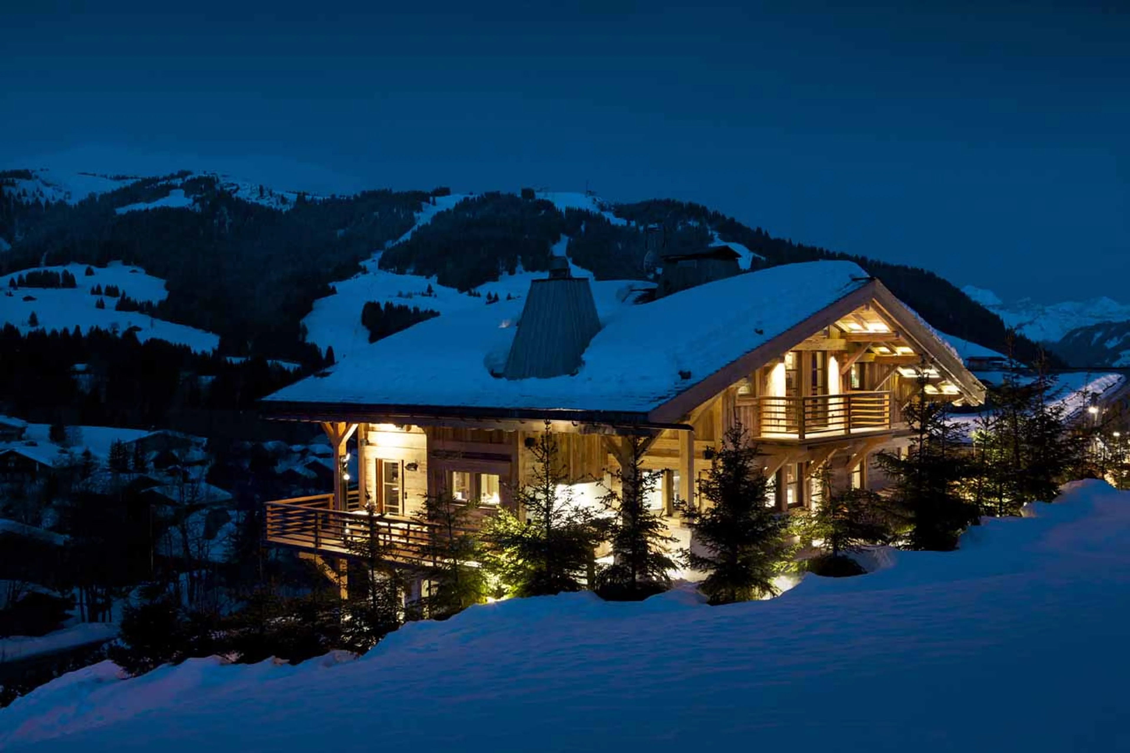 Exterior view of Chalet Cyanella in Megeve