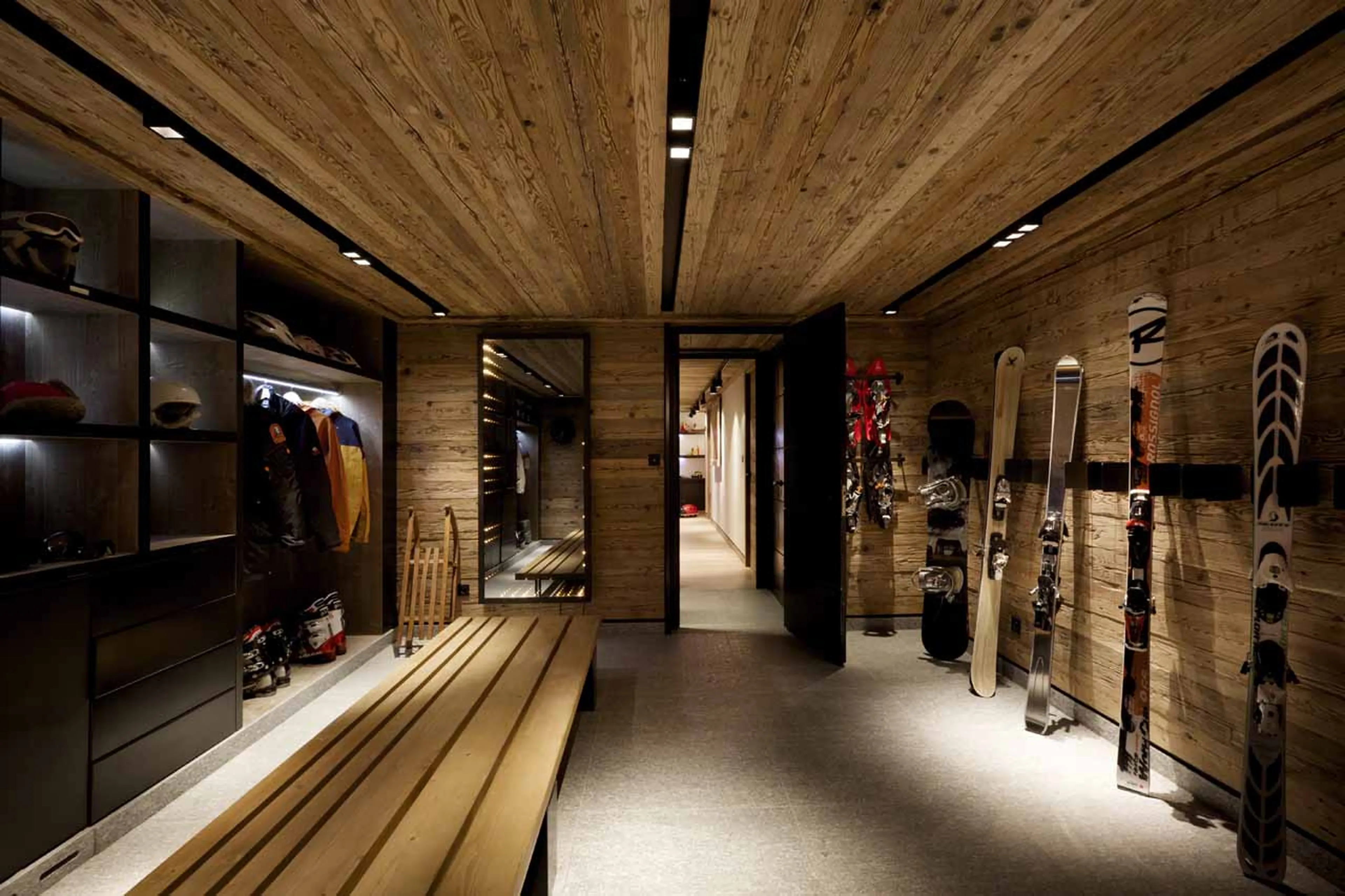 Ski room at Chalet Cyanella in Megeve